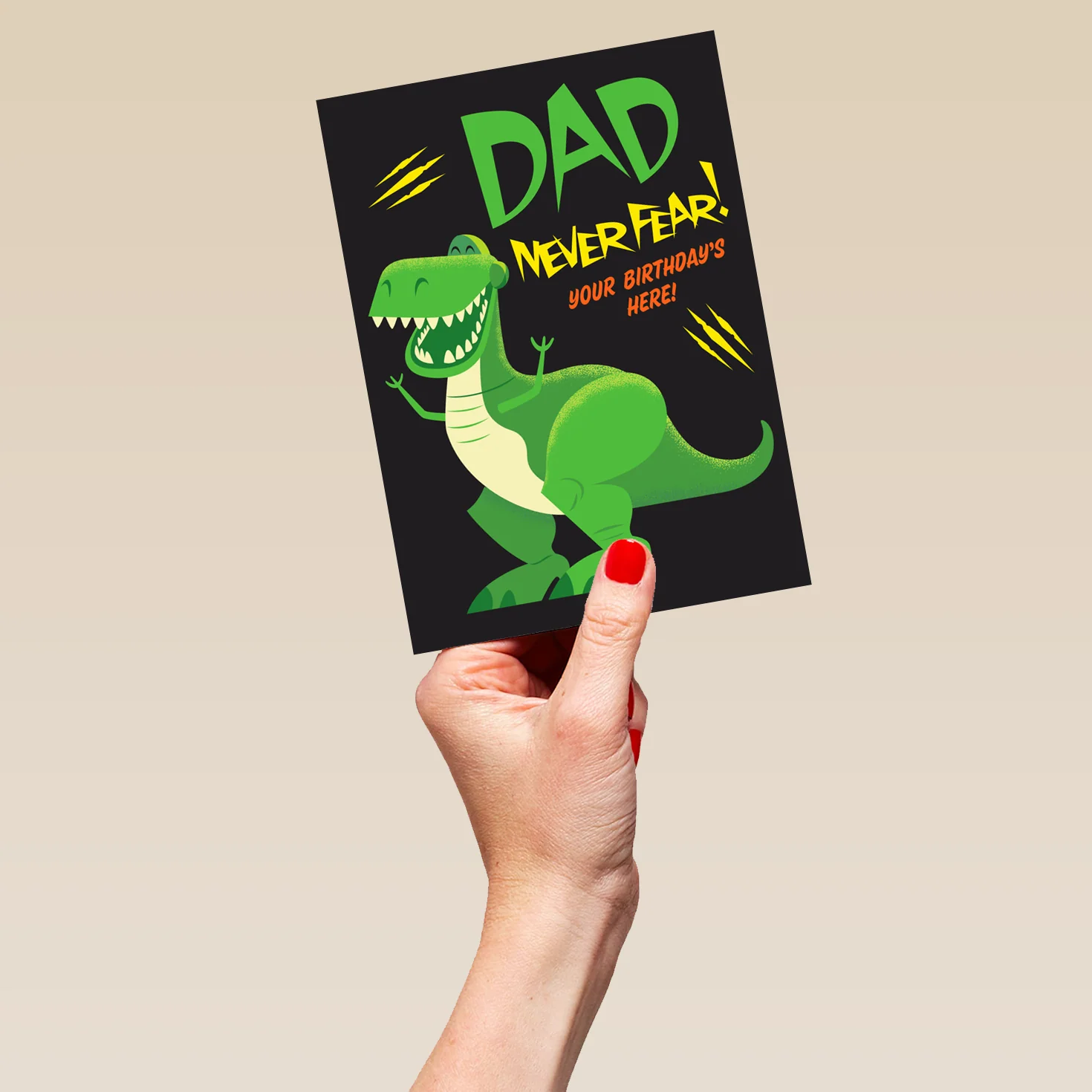 Personalised For Dad Disney Toy Story Never Fear Your Birthdays Here Card - Image 5