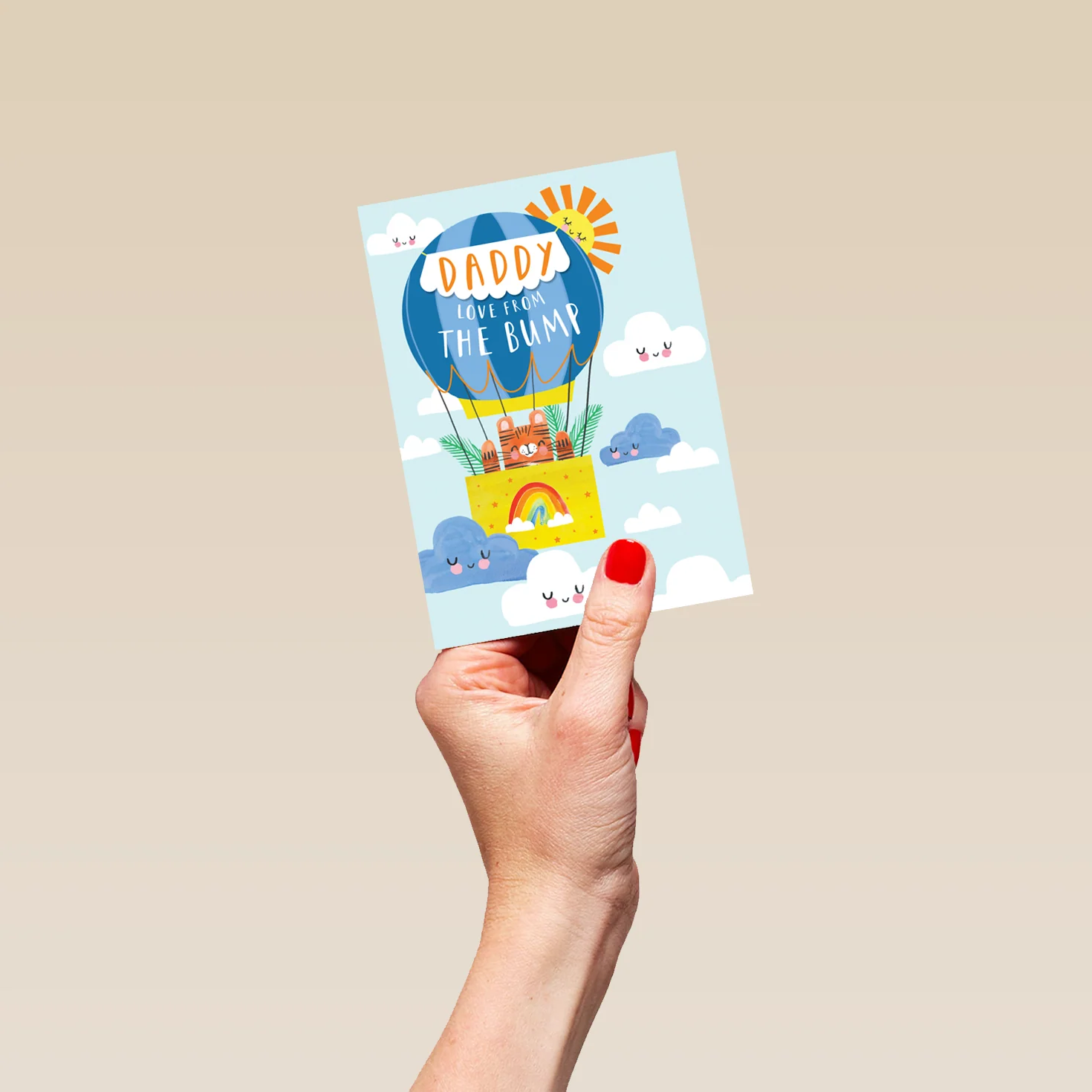 Personalised For Daddy From Bump Cute Father's Day Card - Image 4