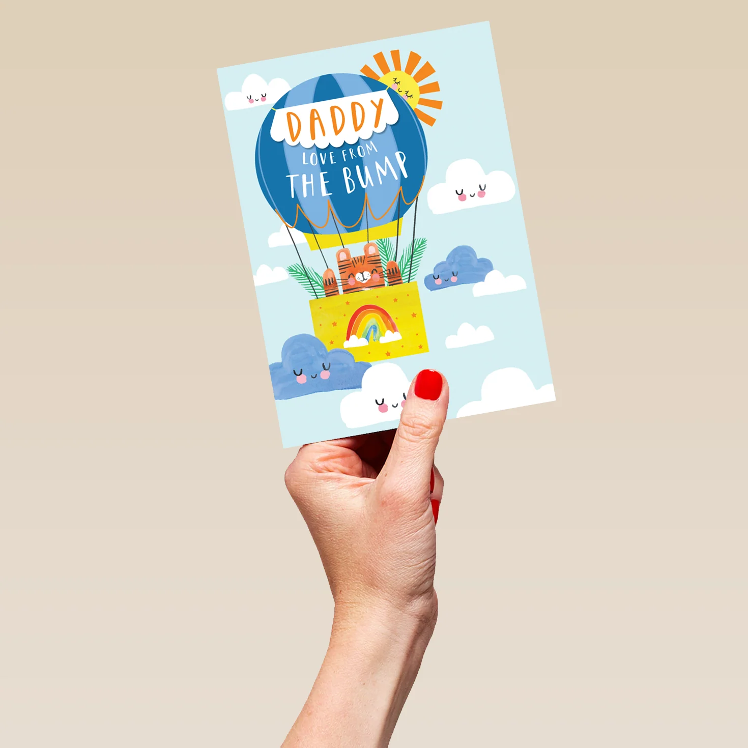 Personalised For Daddy From Bump Cute Father's Day Card - Image 5