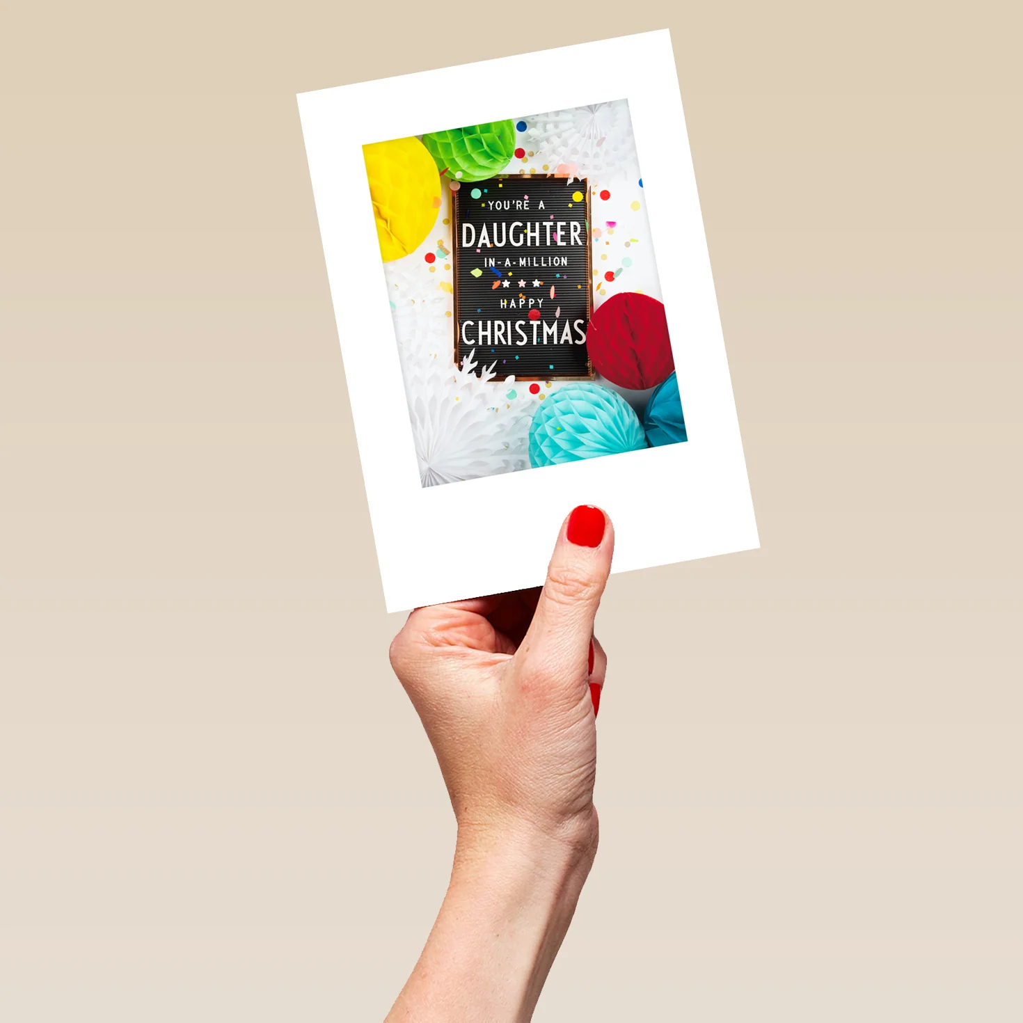 Personalised For Daughter Decorations Christmas Card - Image 5