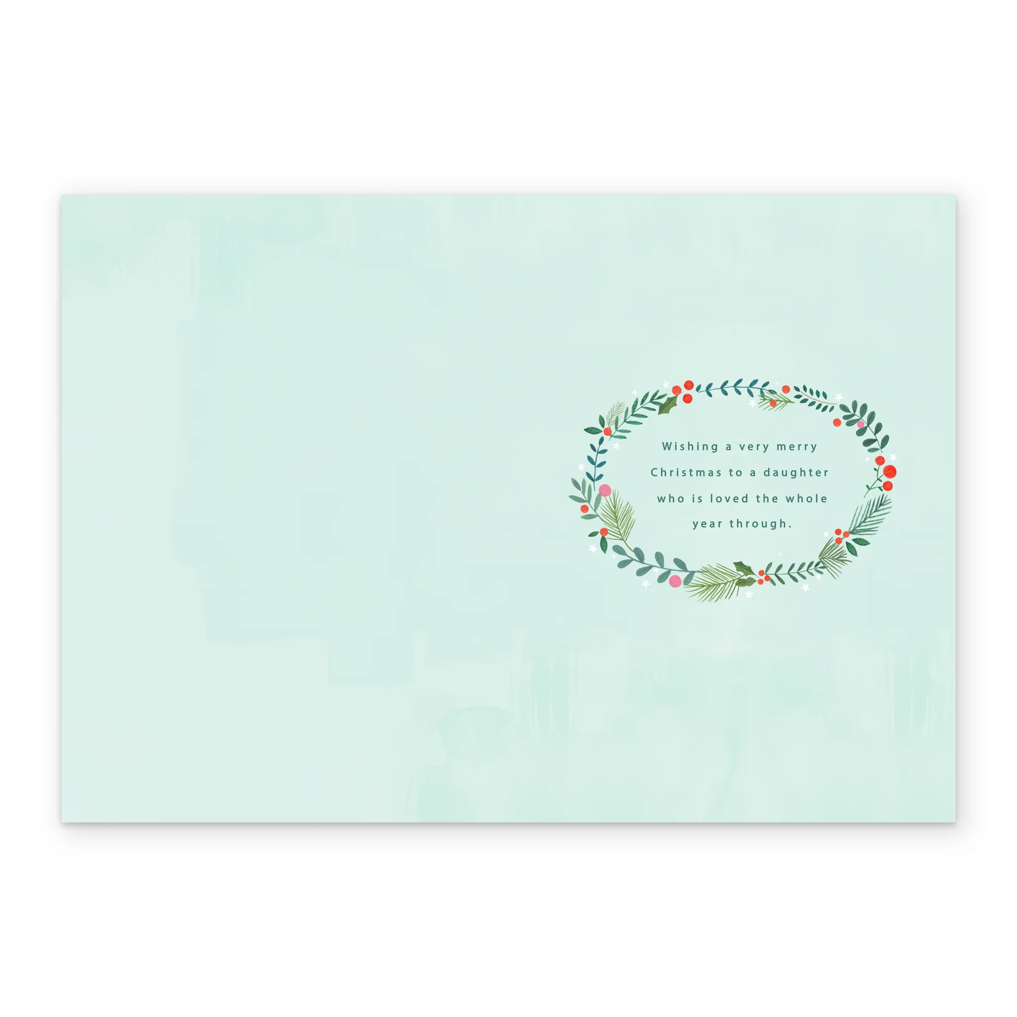 Personalised For Daughter Traditional Tree Christmas Card - Image 3