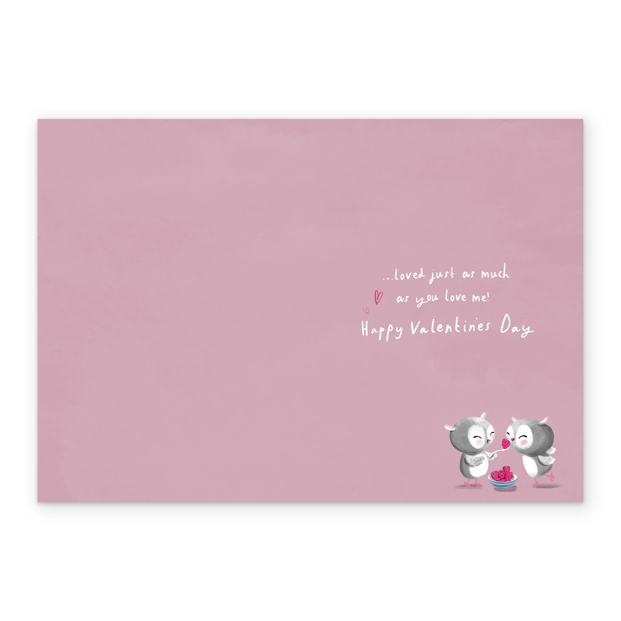 Personalised For Fiancée Cute Heart Owls Valentine's Day Card - Image 3