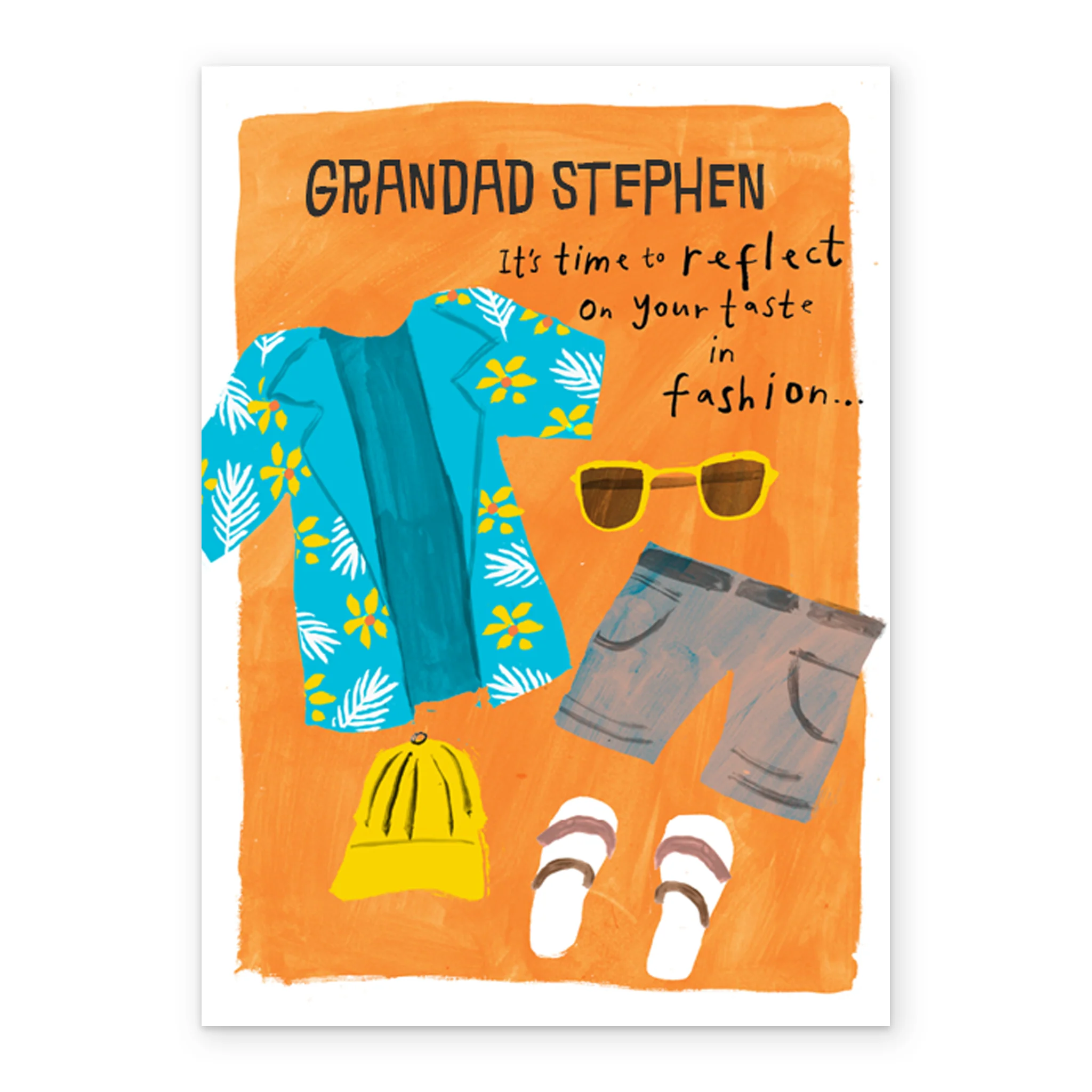 Personalised For Grandad Editable Funny Clothes Father's Day Card - Image 2
