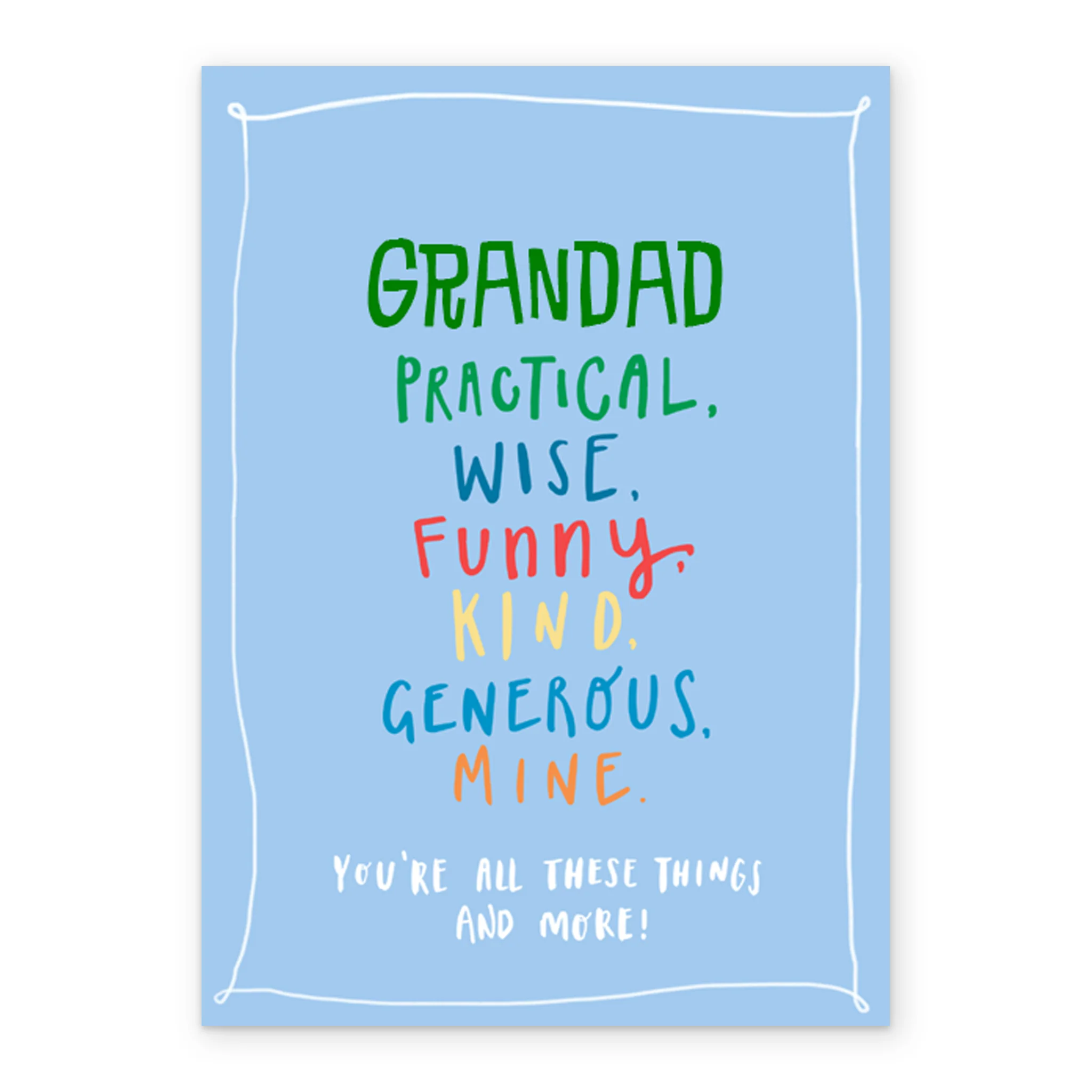Personalised For Grandad Wise Funny & Generous Father's Day Card - Image 2