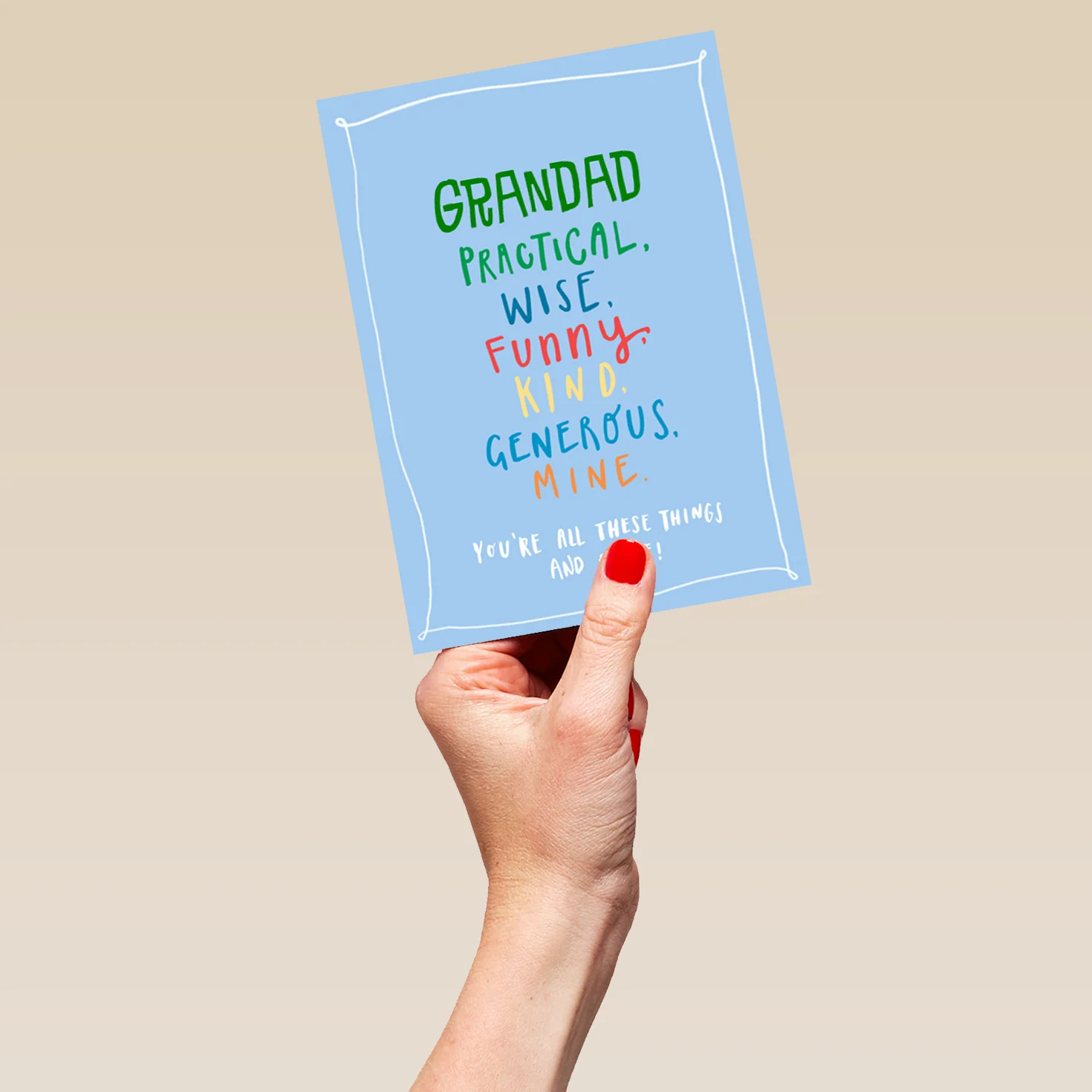 Personalised For Grandad Wise Funny & Generous Father's Day Card - Image 5