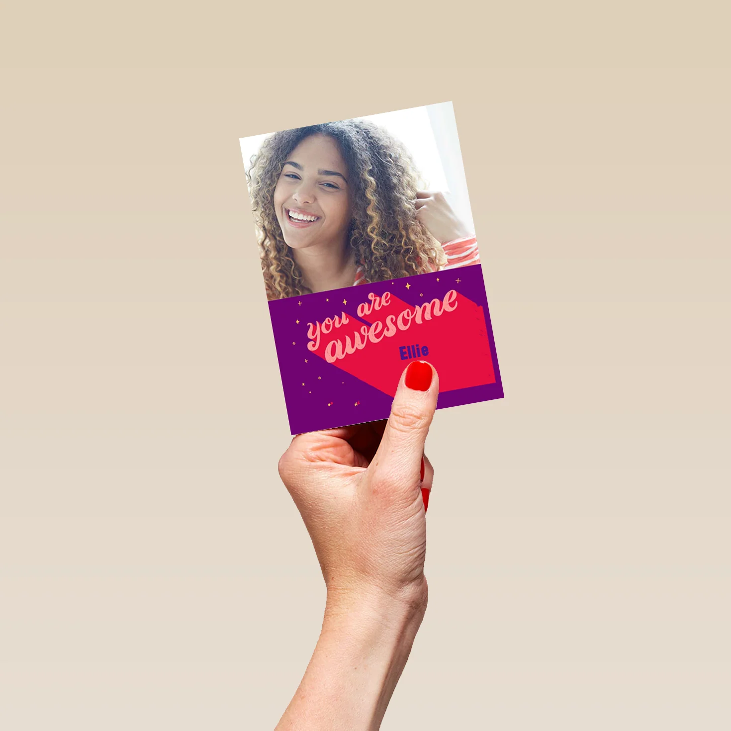 Personalised For Her Awesome Birthday Photo Card - Image 4
