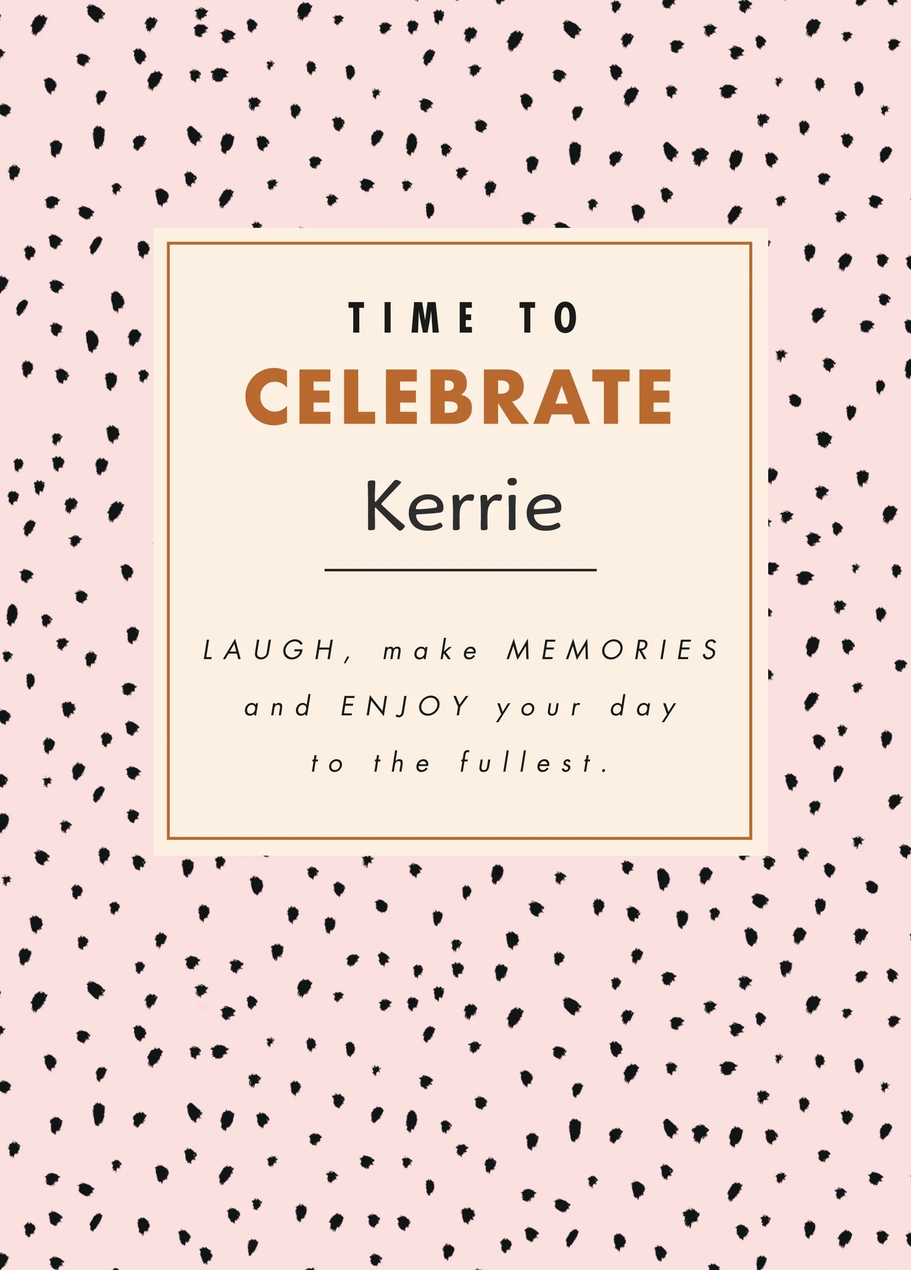 Personalised For Her Birthday Celebration Card