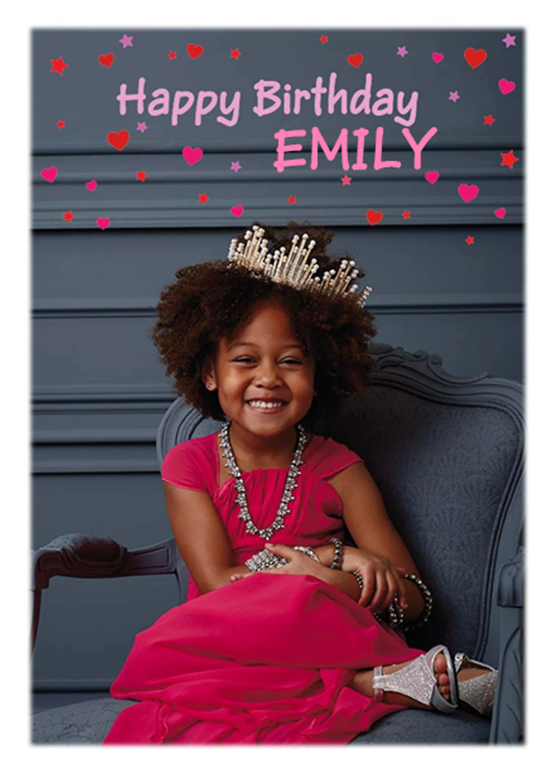 Personalised For Her Happy Birthday Photo Card