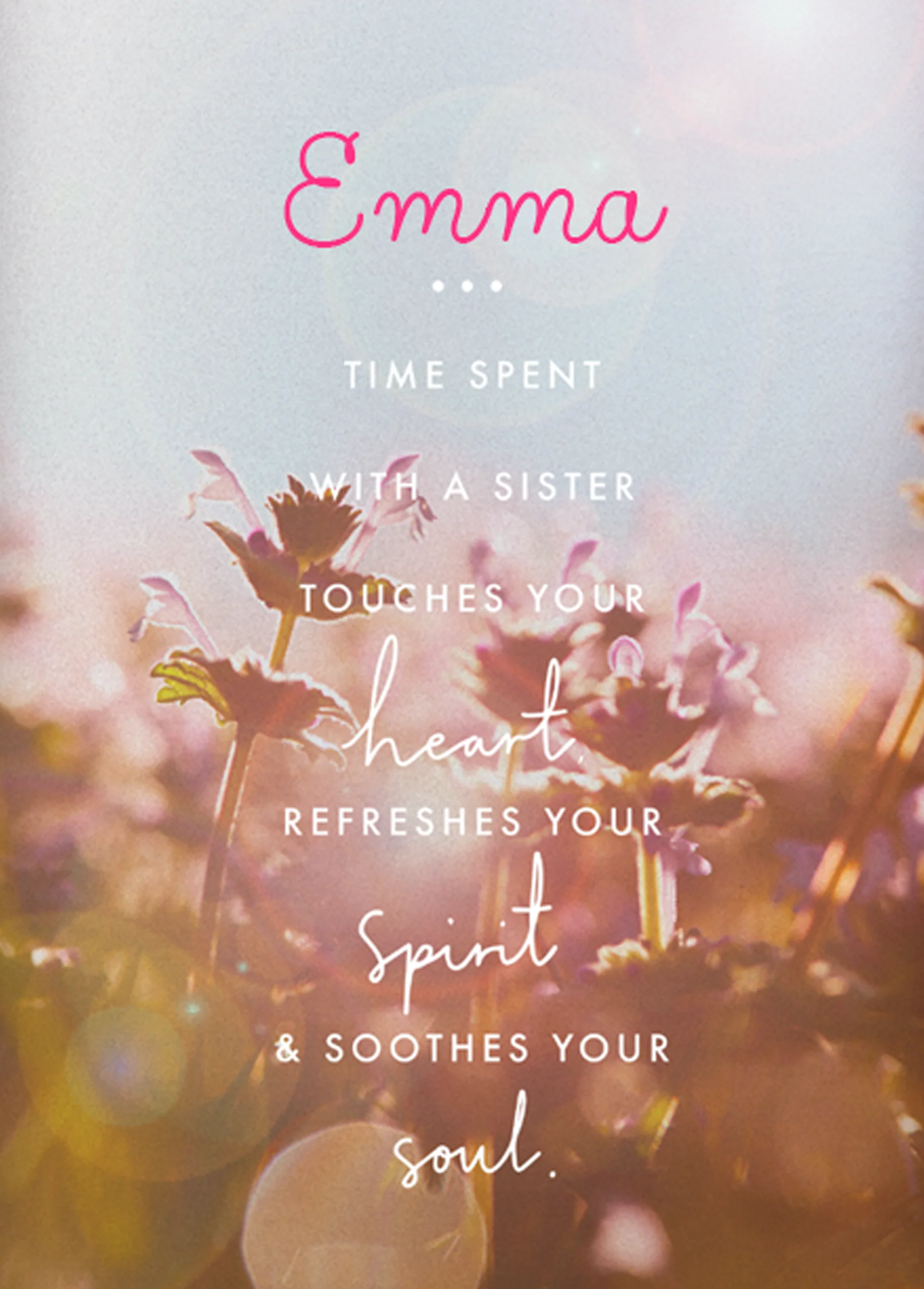 Personalised For Her Traditional Poem Verse Card