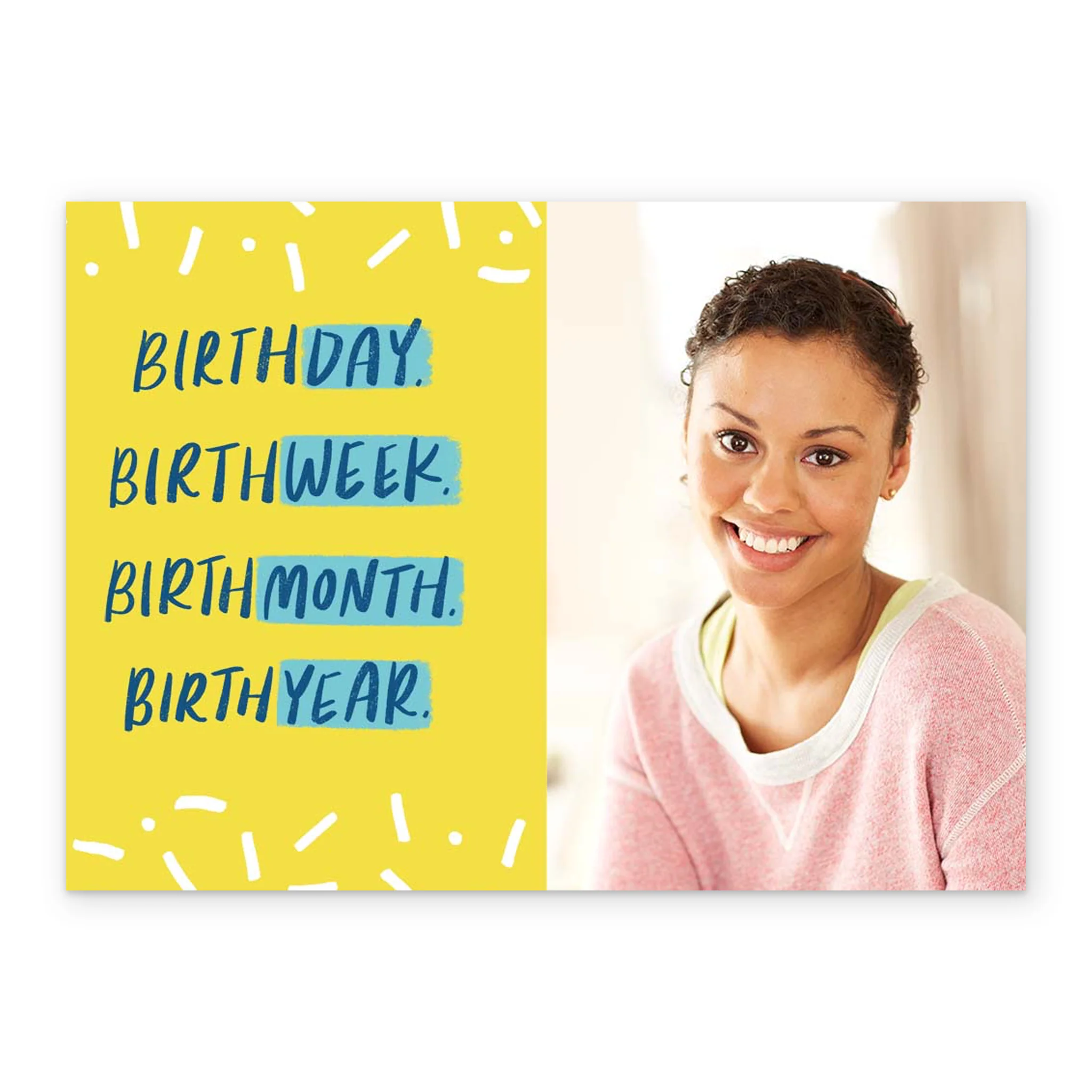 Personalised For Her Week Month Year Photo Birthday Card - Image 2