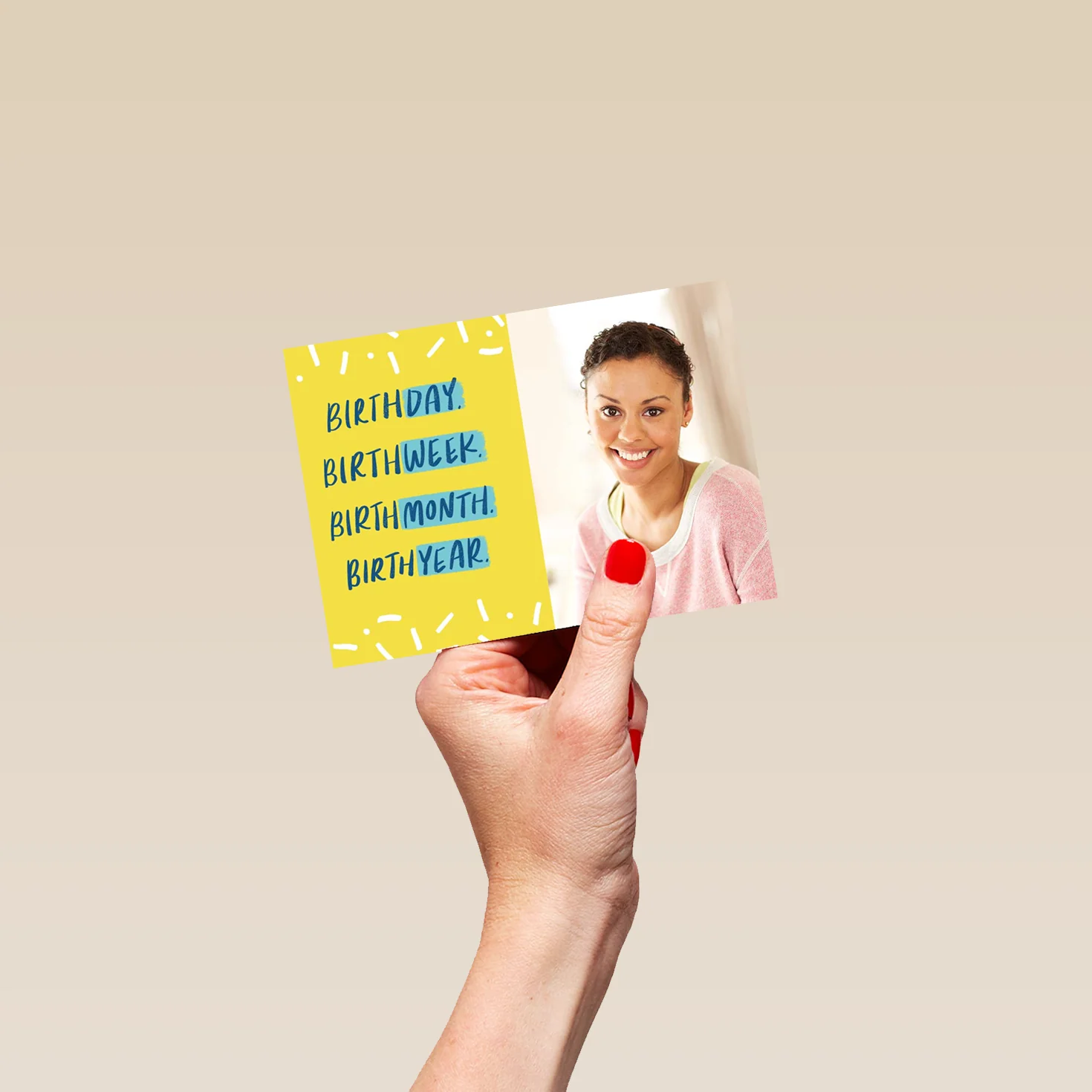 Personalised For Her Week Month Year Photo Birthday Card - Image 4