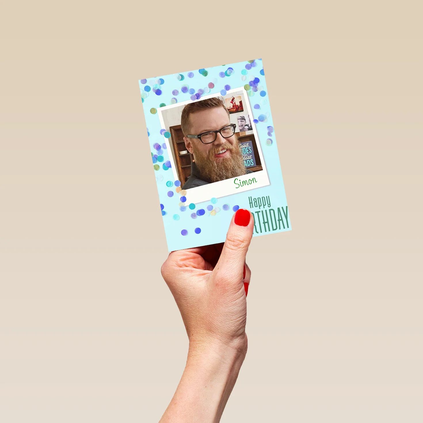Personalised For Him Birthday Photo Card - Image 4