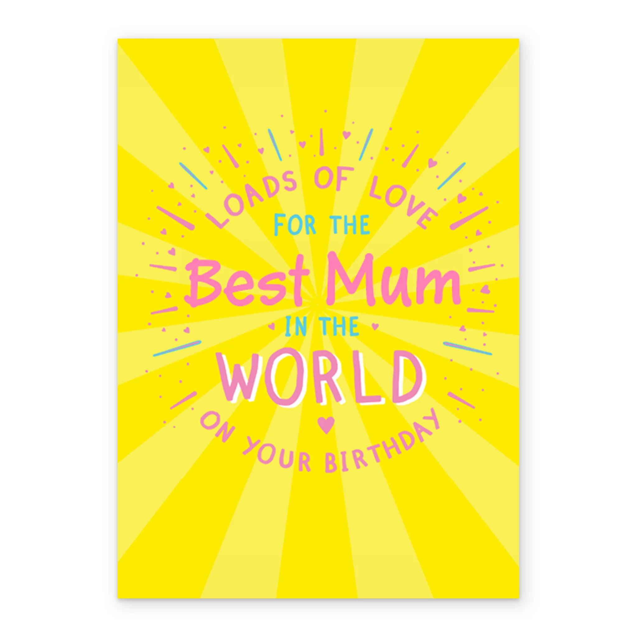 Personalised For Mum Best In World With Loads of Love Funny Birthday Card - Image 2