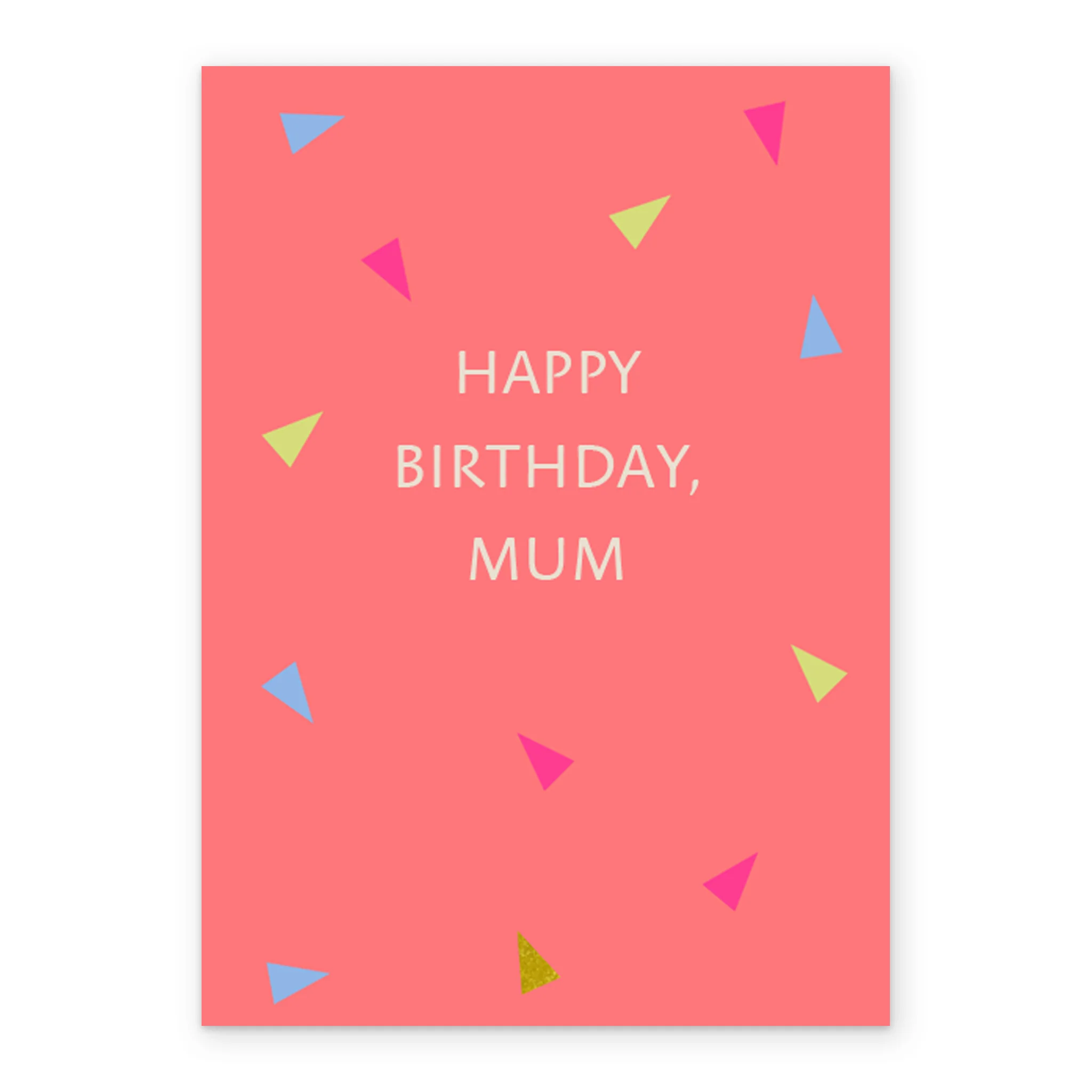 Personalised For Mum Editable Contemporary Happy Birthday Card - Image 2