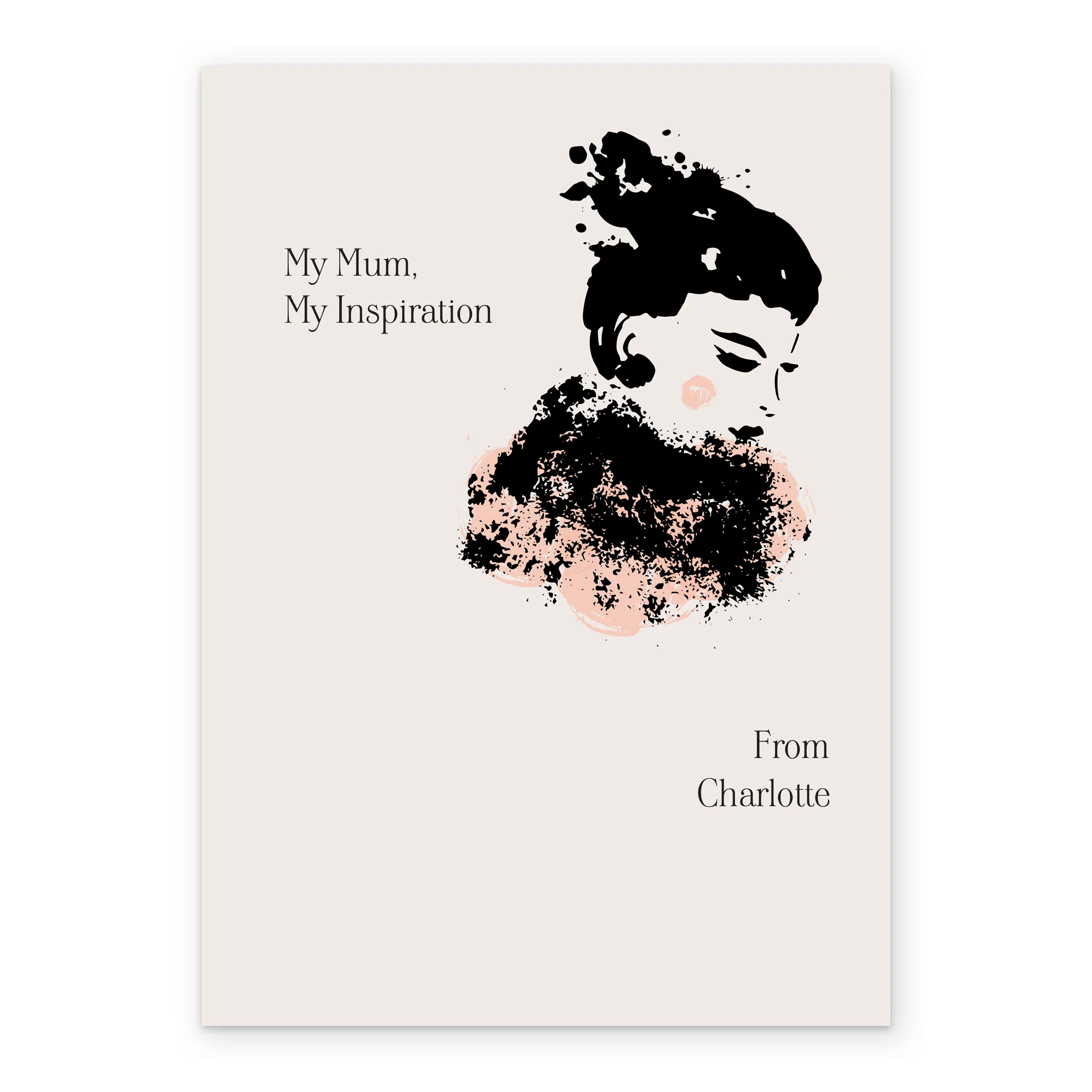 Personalised For Mum, My Inspiration Mother's Day Card - Image 2