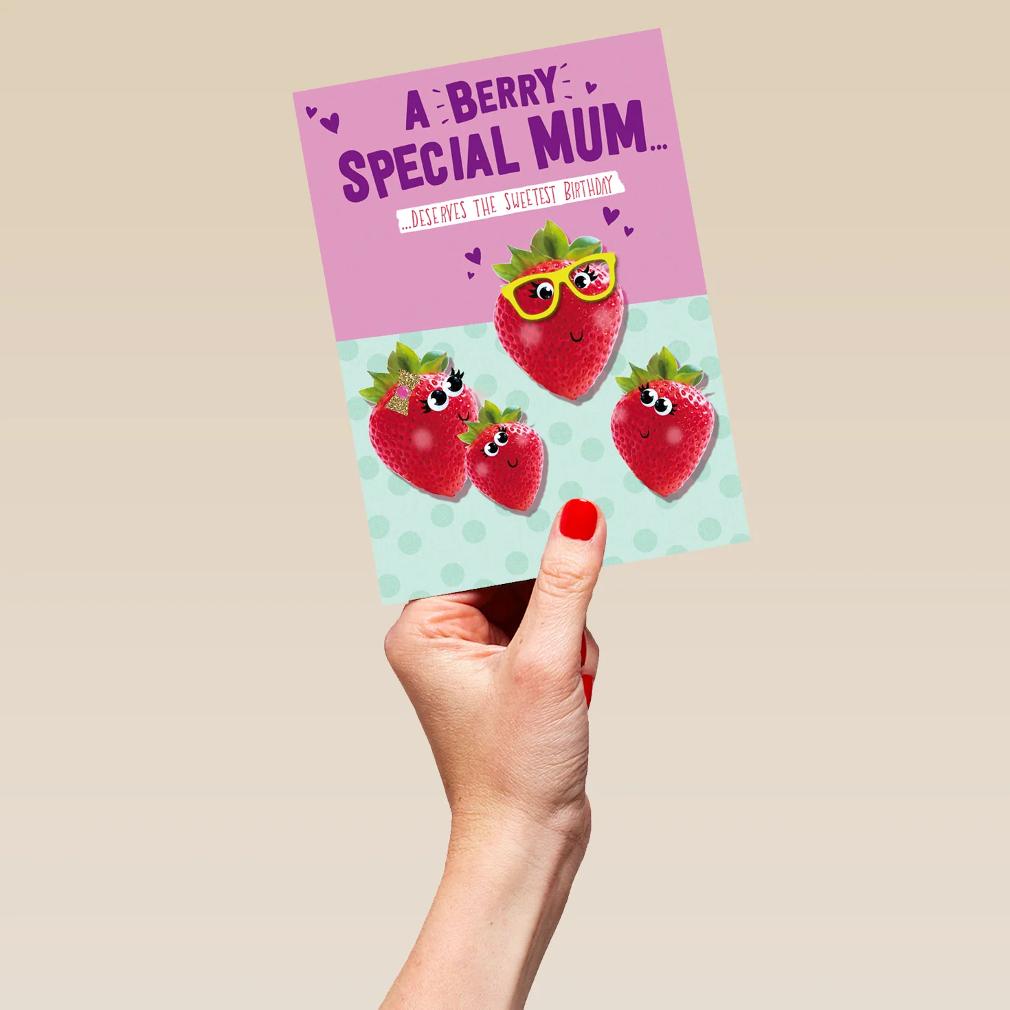Personalised For Mum Special Strawberry Card - Image 5