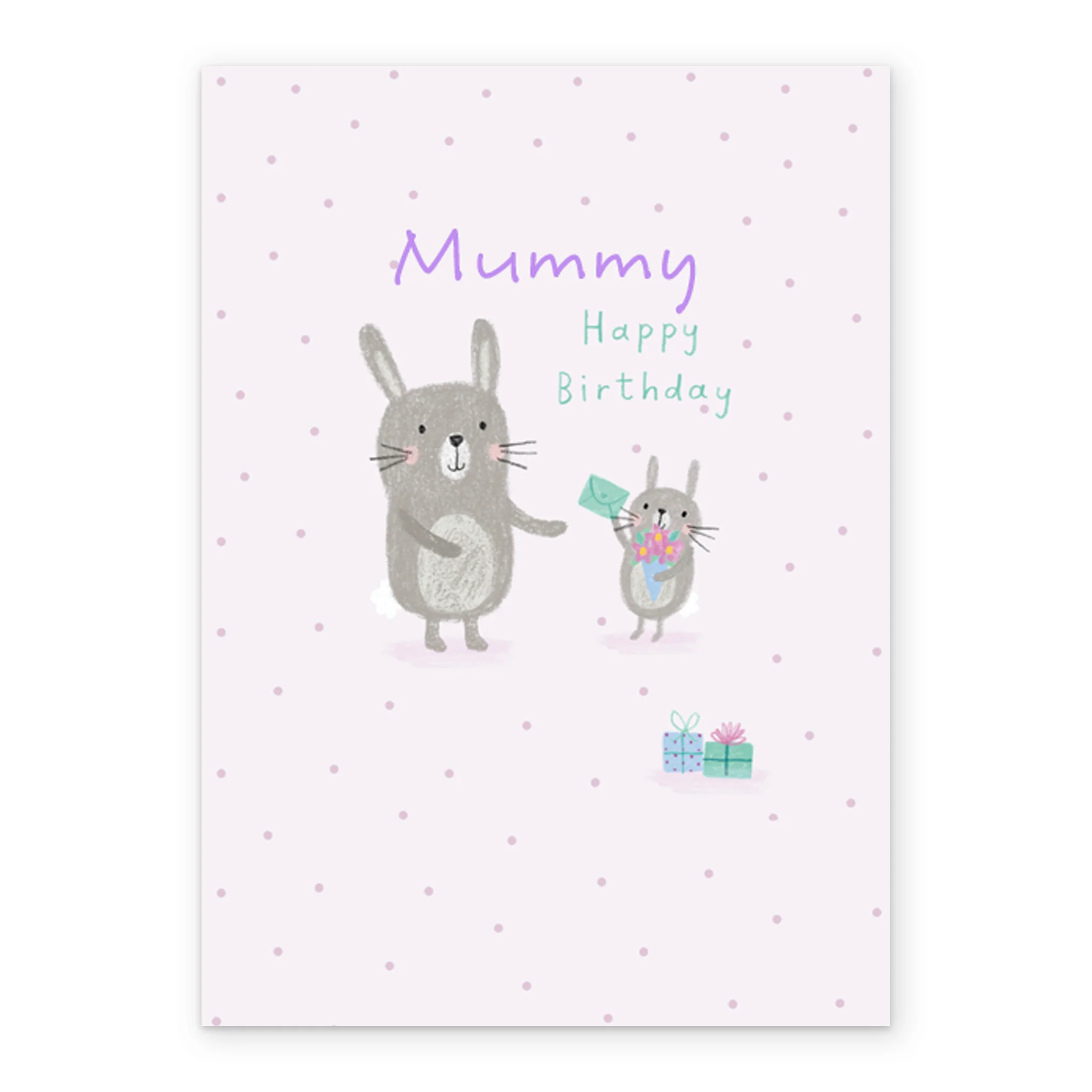 Personalised For Mummy Cute Birthday Bunnies Card - Image 2