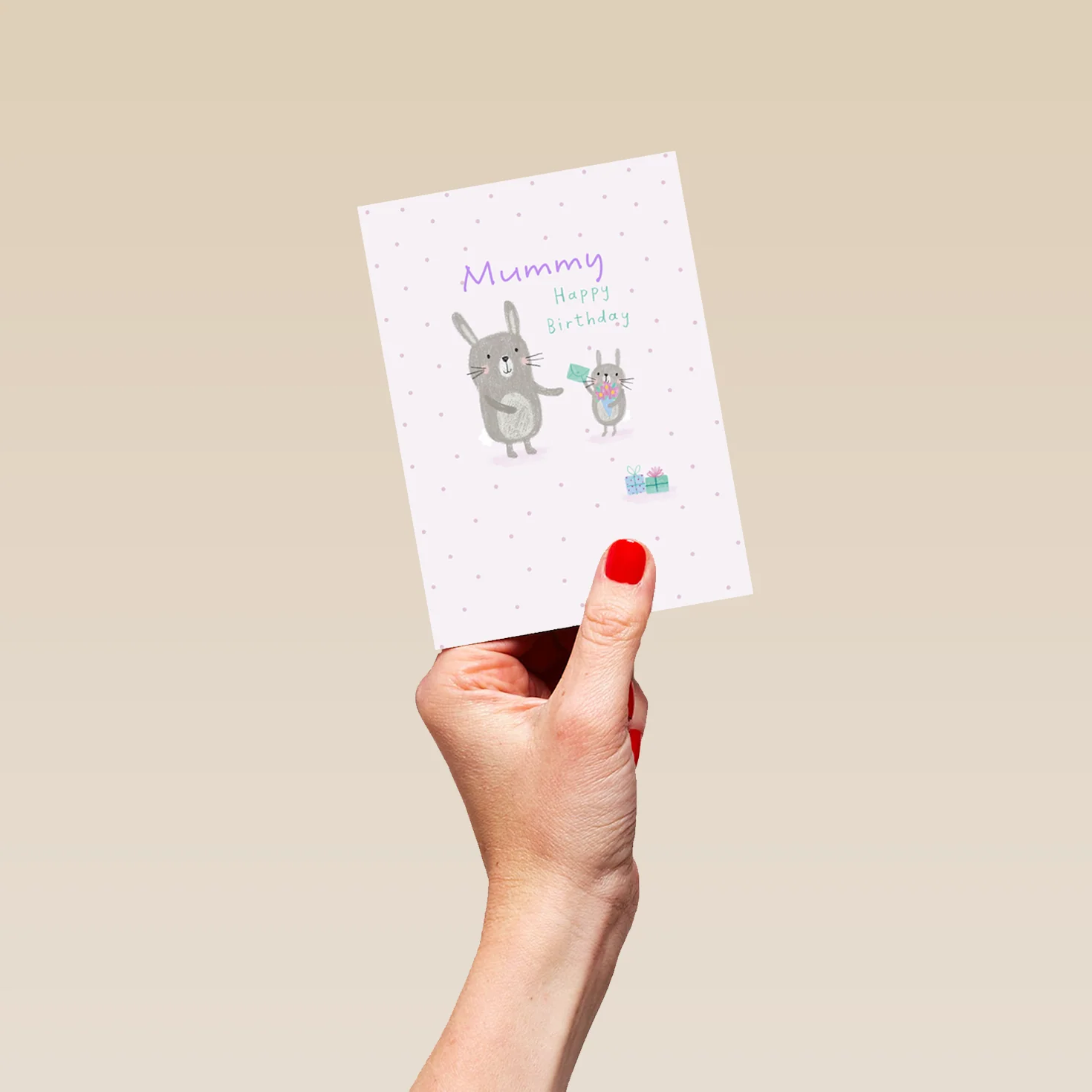 Personalised For Mummy Cute Birthday Bunnies Card - Image 4