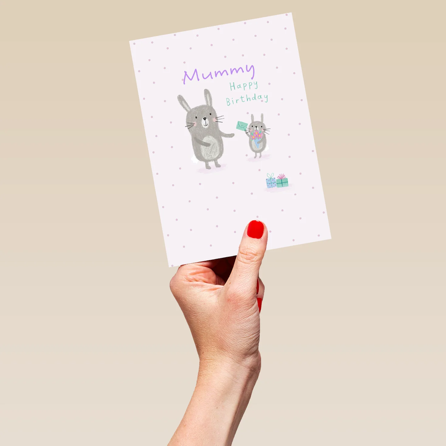 Personalised For Mummy Cute Birthday Bunnies Card - Image 5