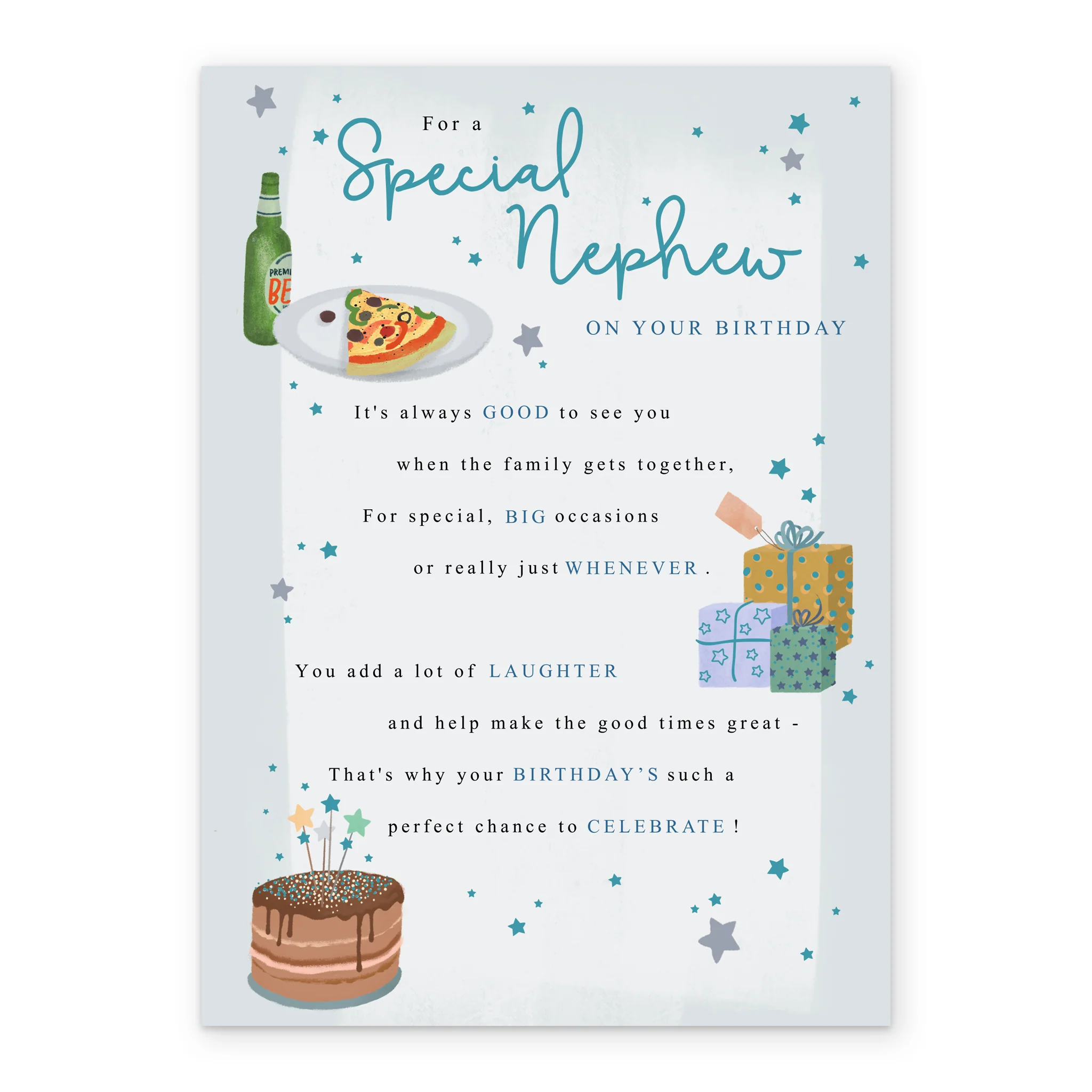 Personalised For Nephew Traditional Verse Birthday Card - Image 2
