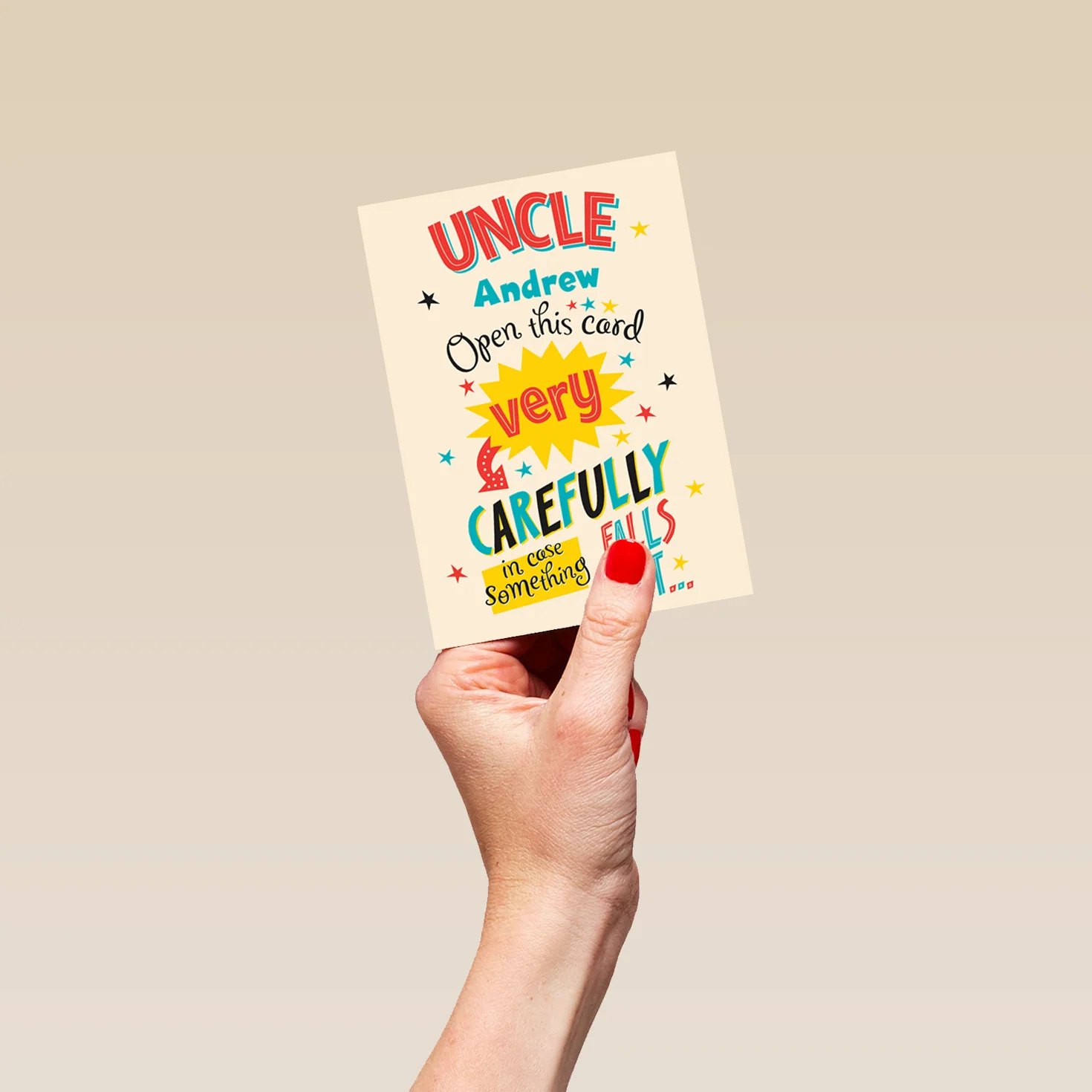 Personalised For Uncle Editable Funny Text Birthday Card - Image 4