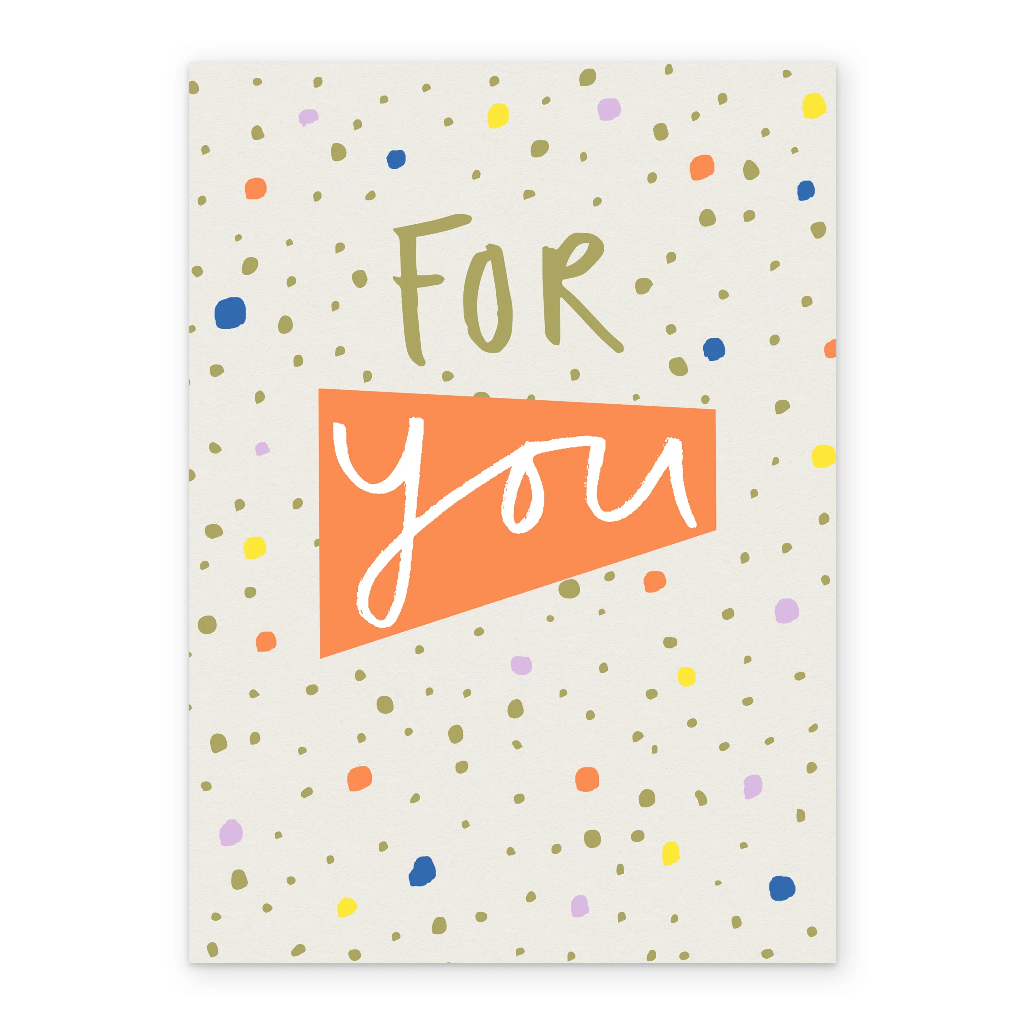 Personalised For You With Typography Design Card - Image 2