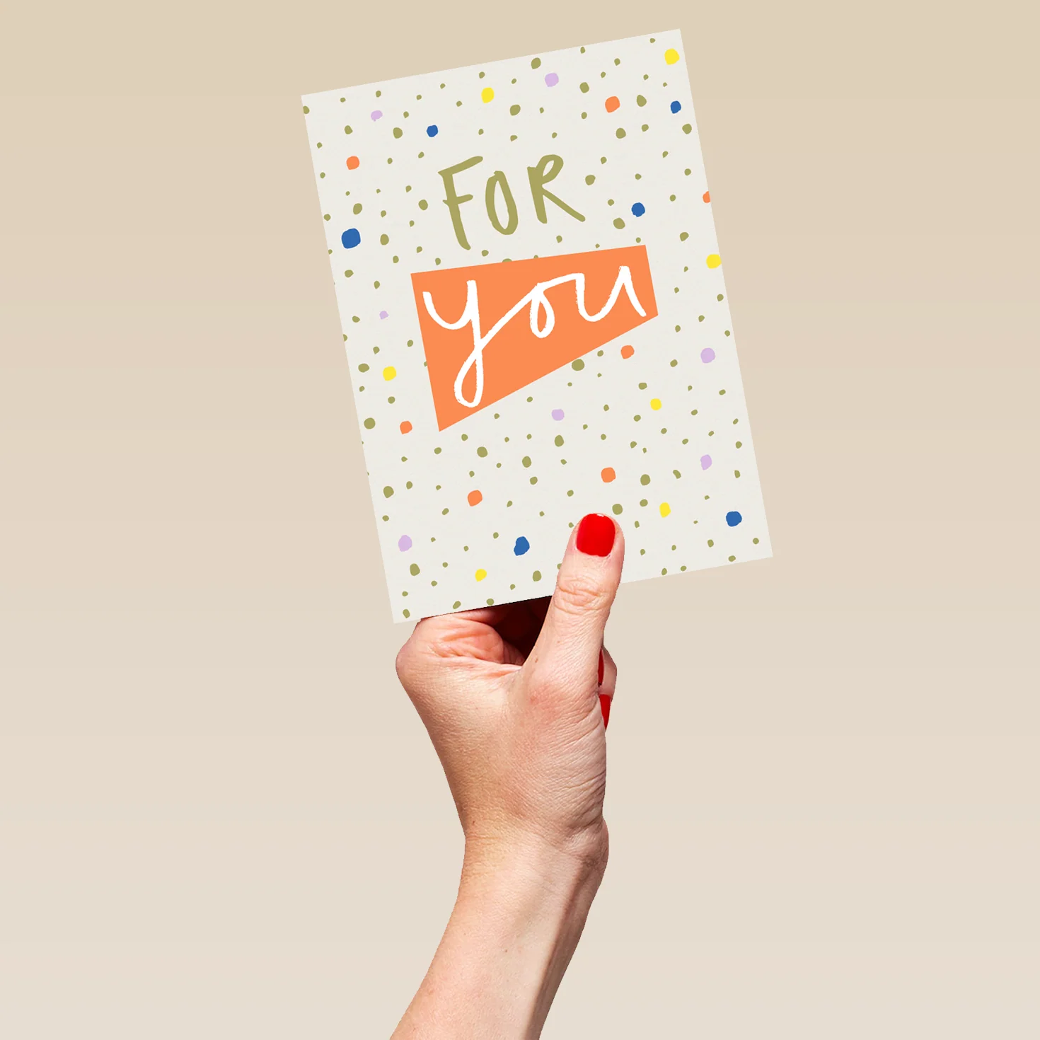 Personalised For You With Typography Design Card - Image 5