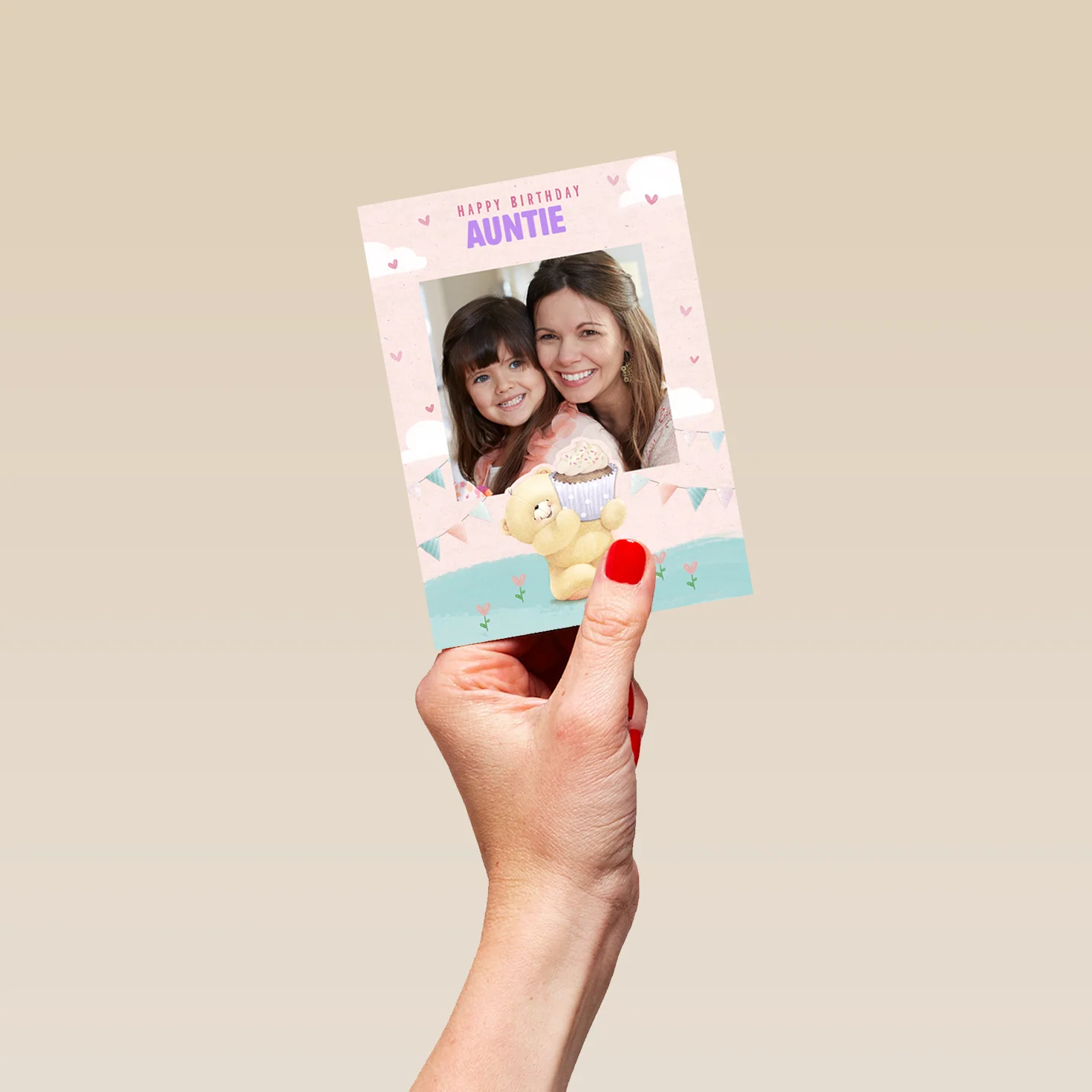Personalised Forever Friends Auntie Photo Birthday Card - Image 4