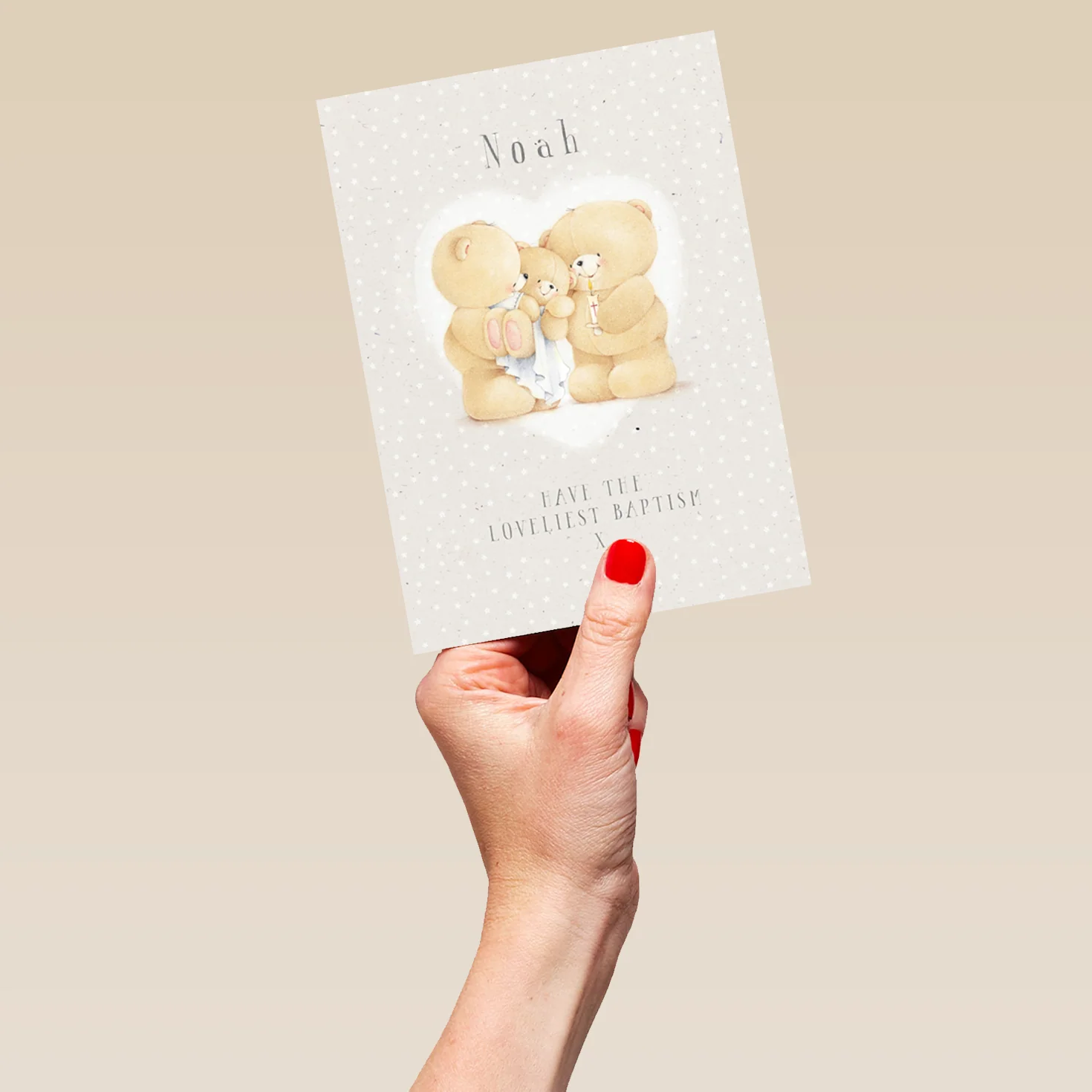 Personalised Forever Friends Baby Baptism Card - Image 5