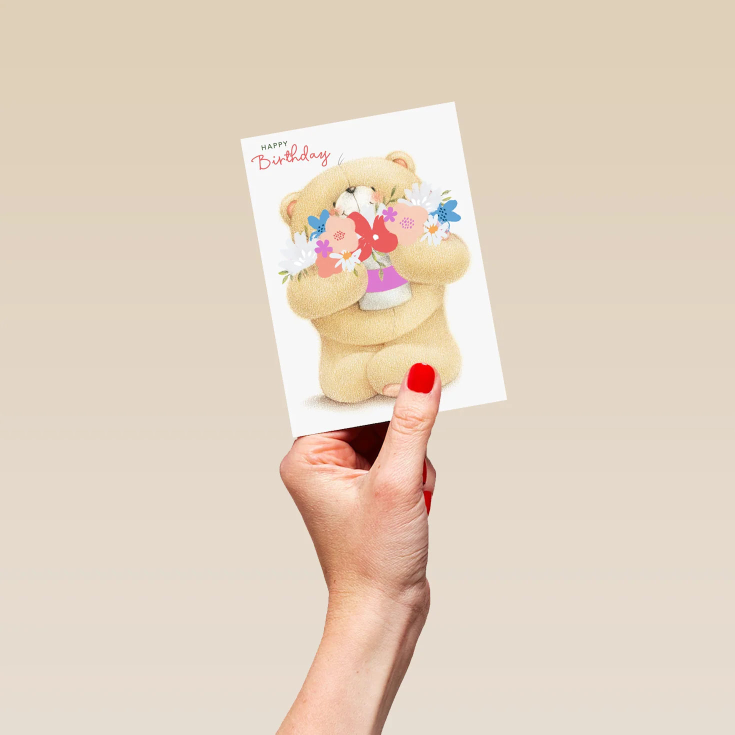 Personalised Forever Friends Bear Happy Birthday Card - Image 4