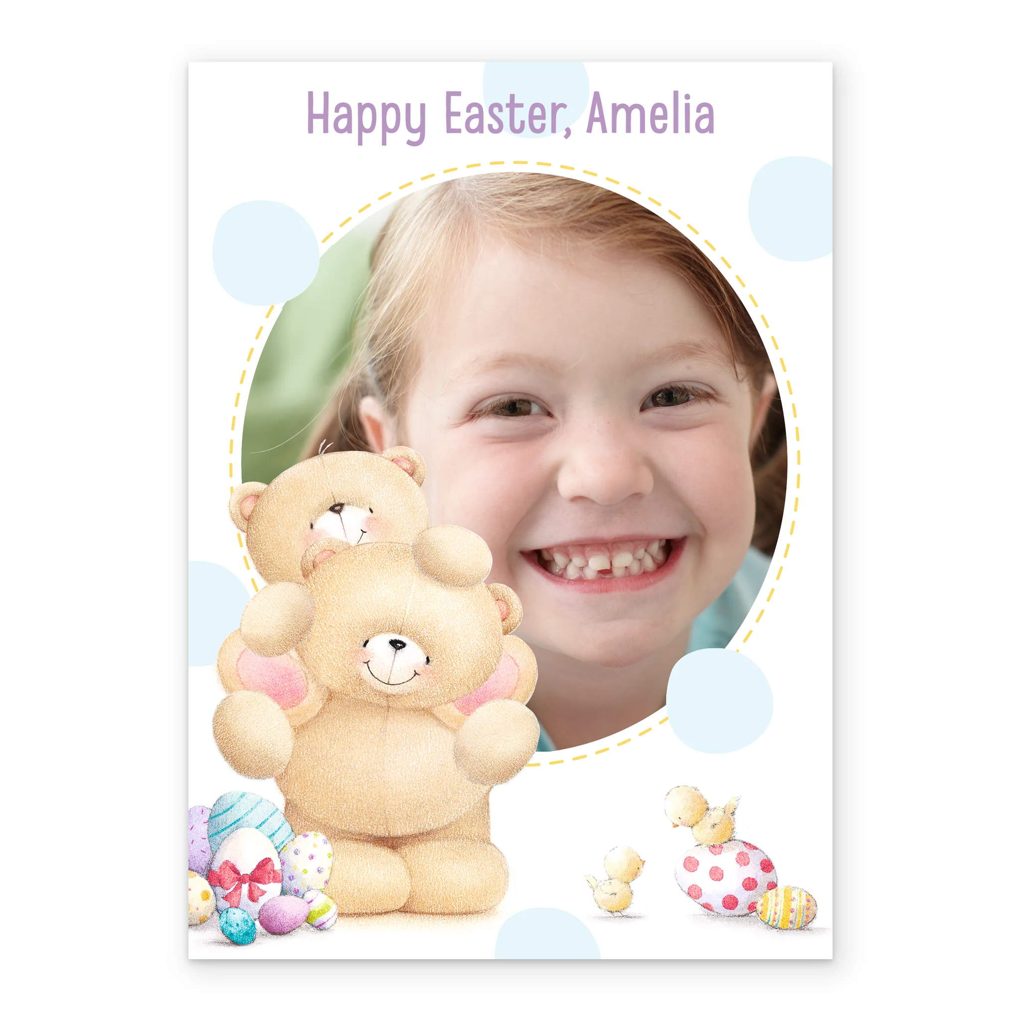 Personalised Forever Friends Bears Photo Upload Easter Card - Image 2