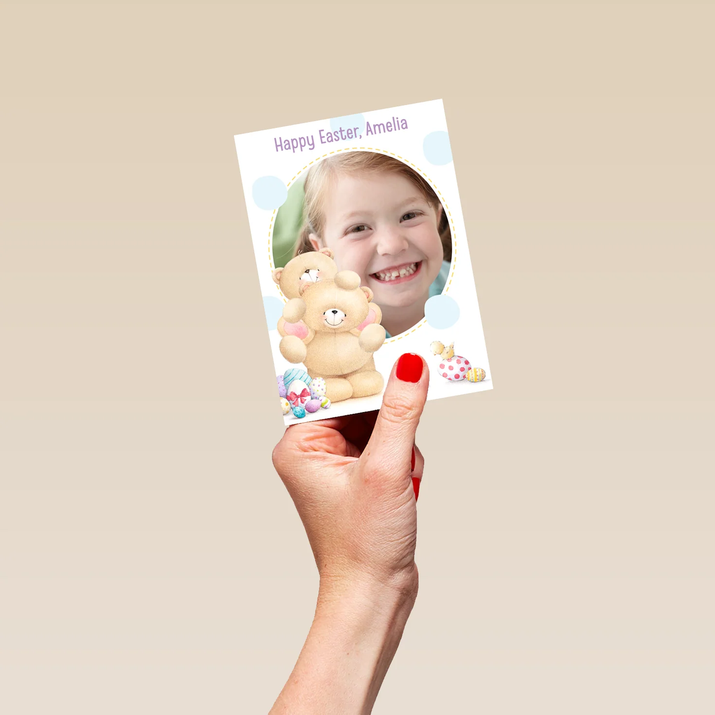 Personalised Forever Friends Bears Photo Upload Easter Card - Image 4