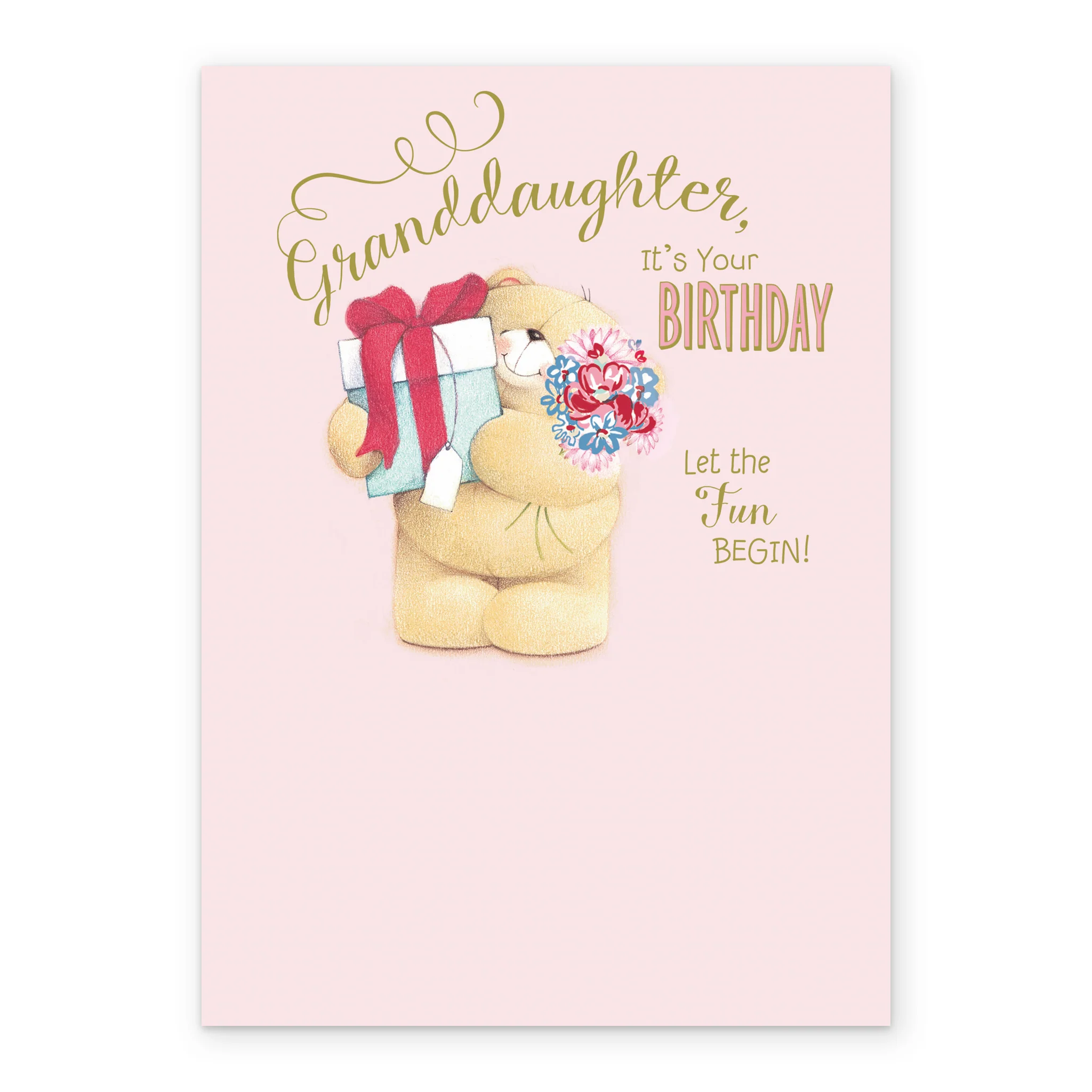 Personalised Forever Friends Birthday Card for Granddaughter - Image 2