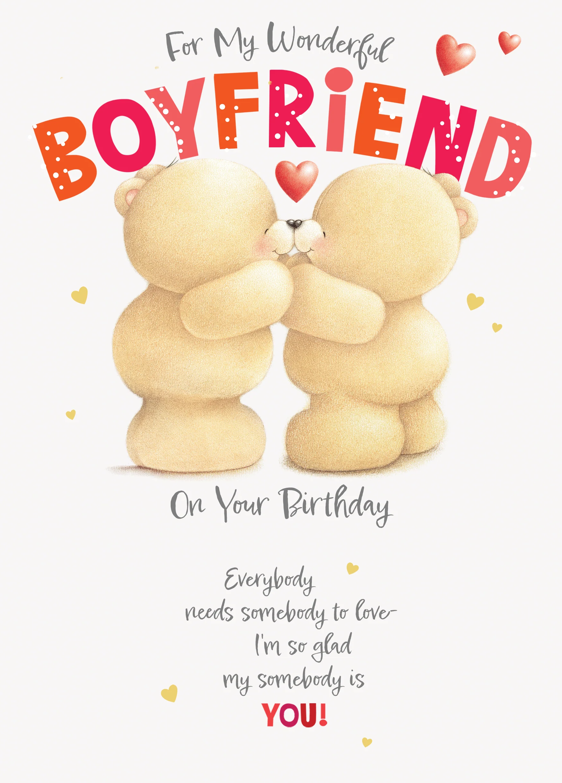 Personalised Forever Friends Boyfriend Birthday Card