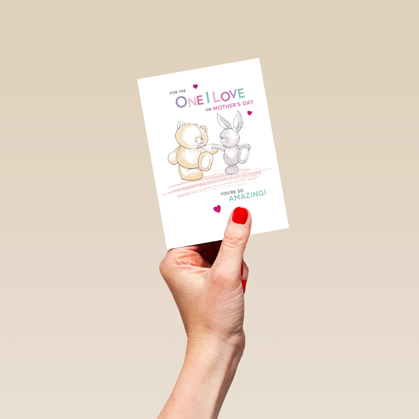Personalised Forever Friends Bunny Mother's Day Card For the One I Love - Image 4