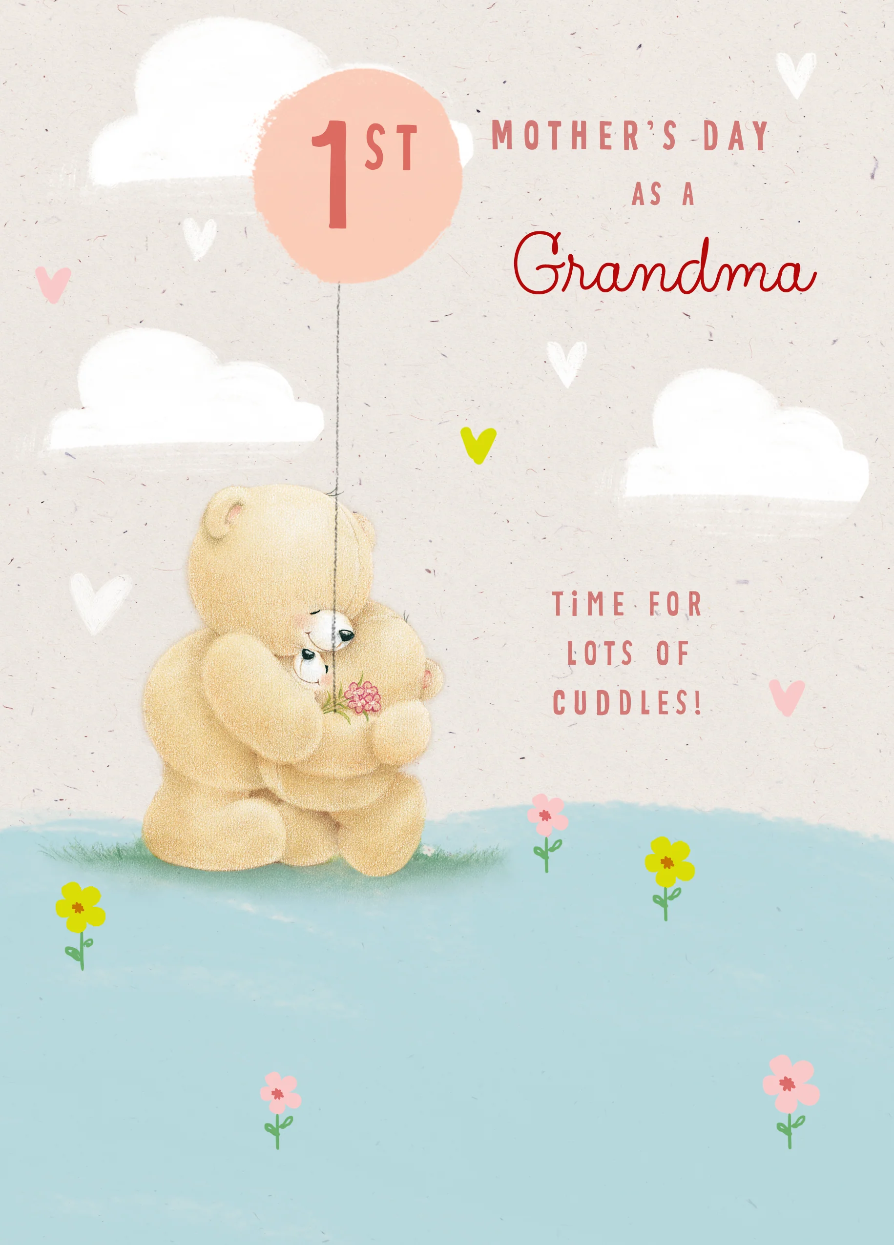 Personalised Forever Friends Cute 1st Mother's Day as a Grandma Card