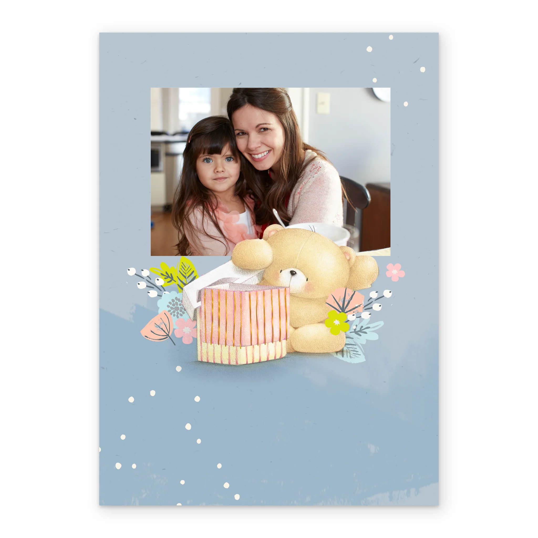 Personalised Forever Friends Cute Bear Mother's Day Photo Upload Card - Image 2