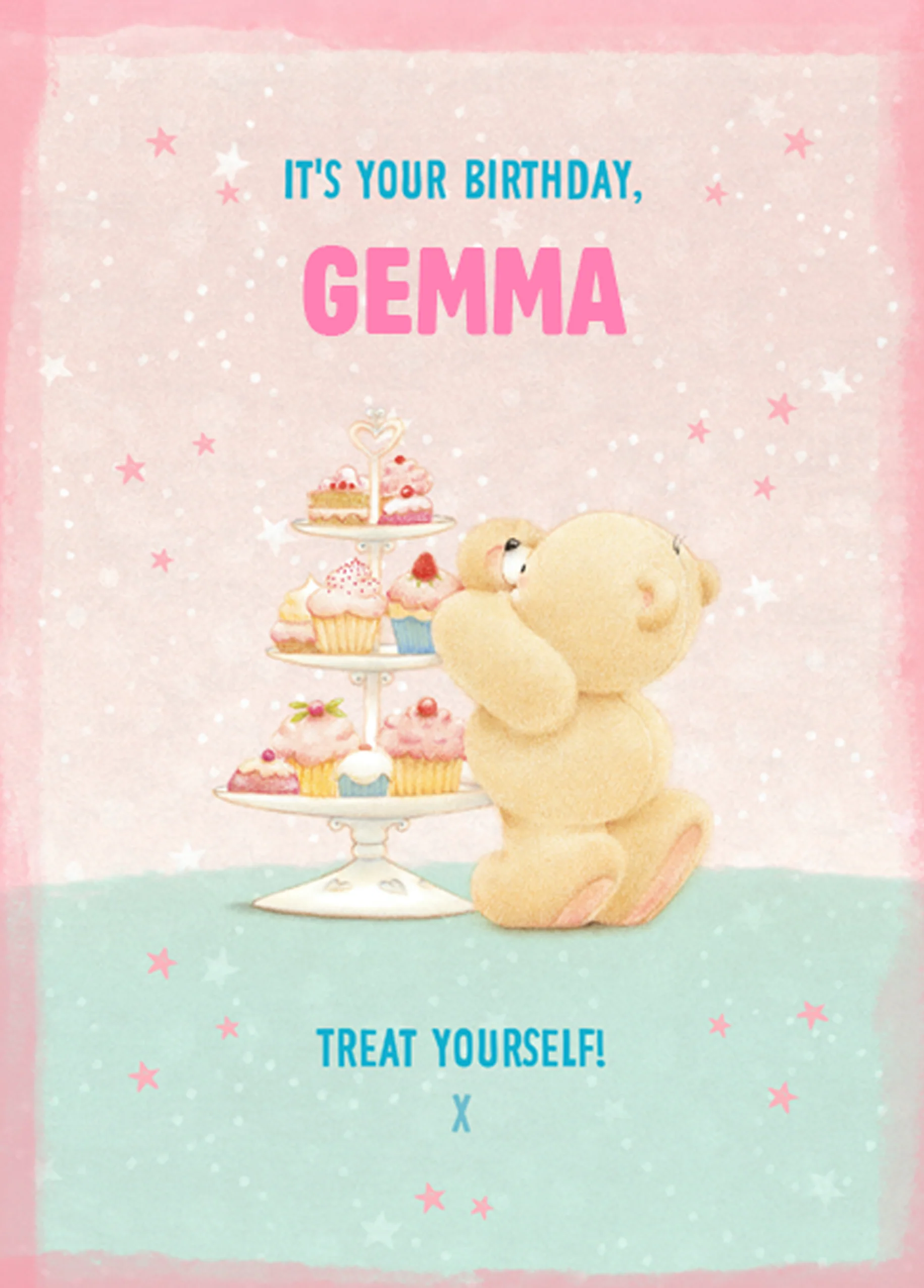 Personalised Forever Friends Cute Birthday Card