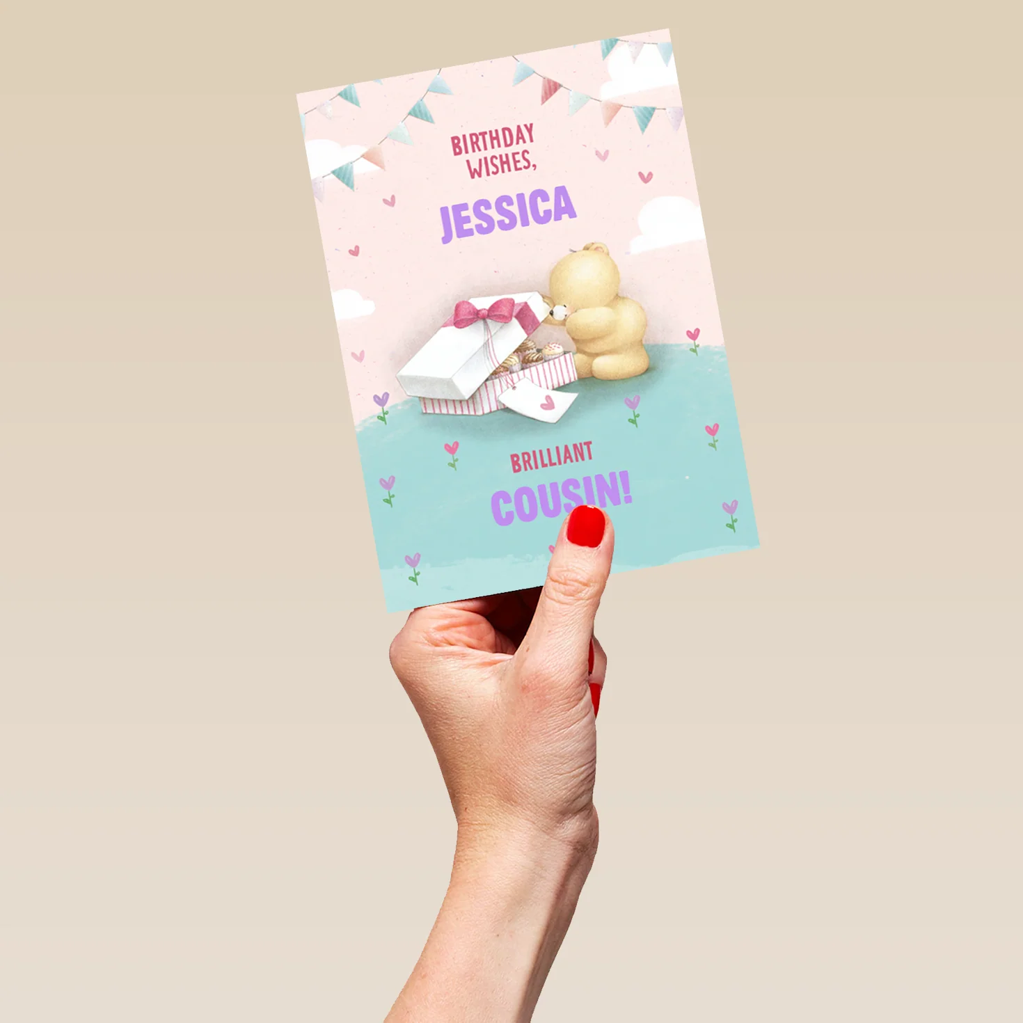 Personalised Forever Friends Cute Cupcakes Birthday Card - Image 5