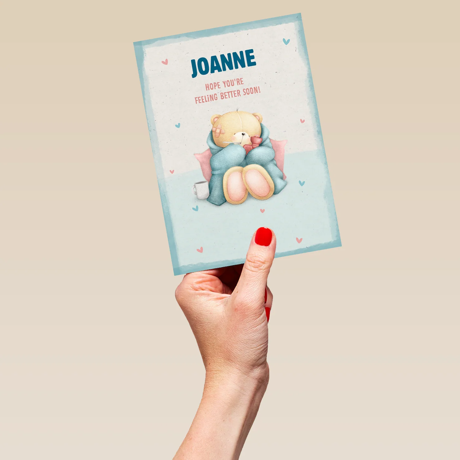 Personalised Forever Friends Cute Feel Better Soon Card - Image 5