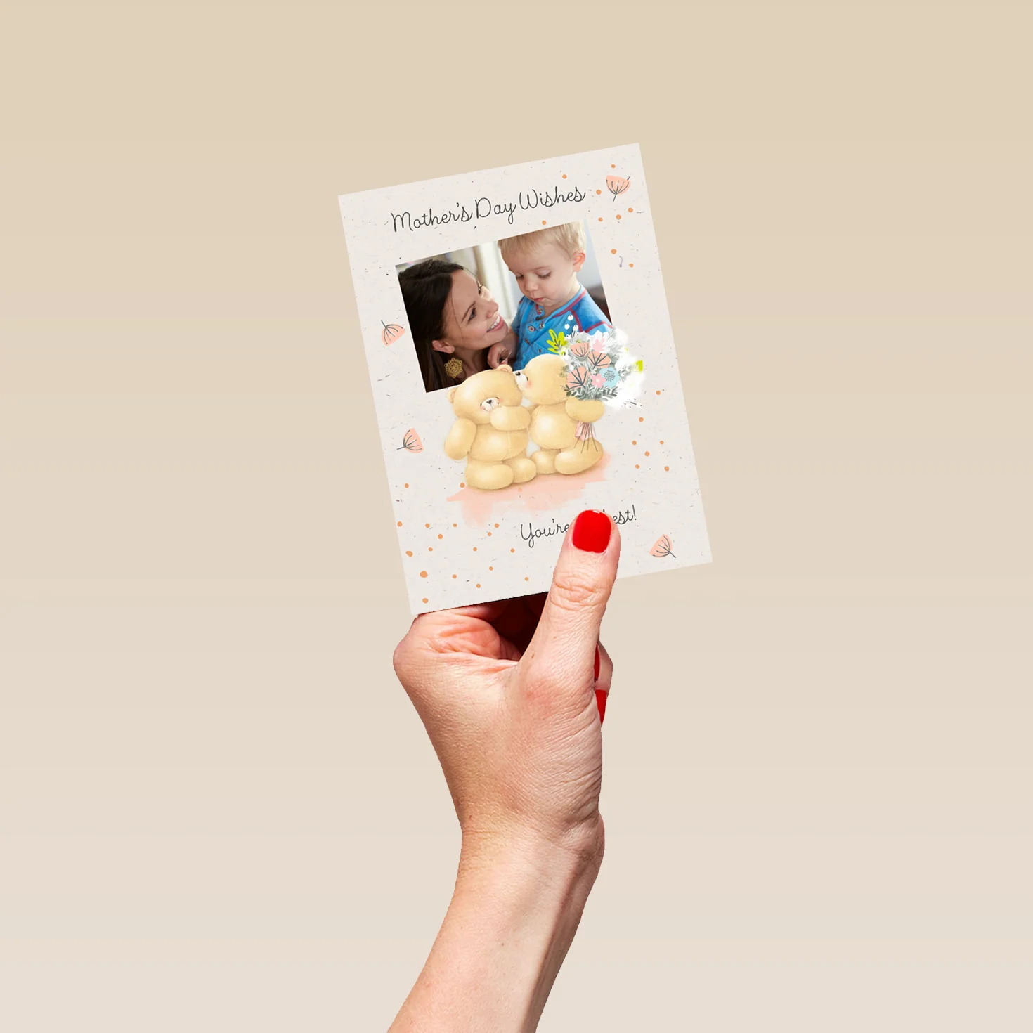 Personalised Forever Friends Cute Mother's Day Photo Upload Card - Image 4