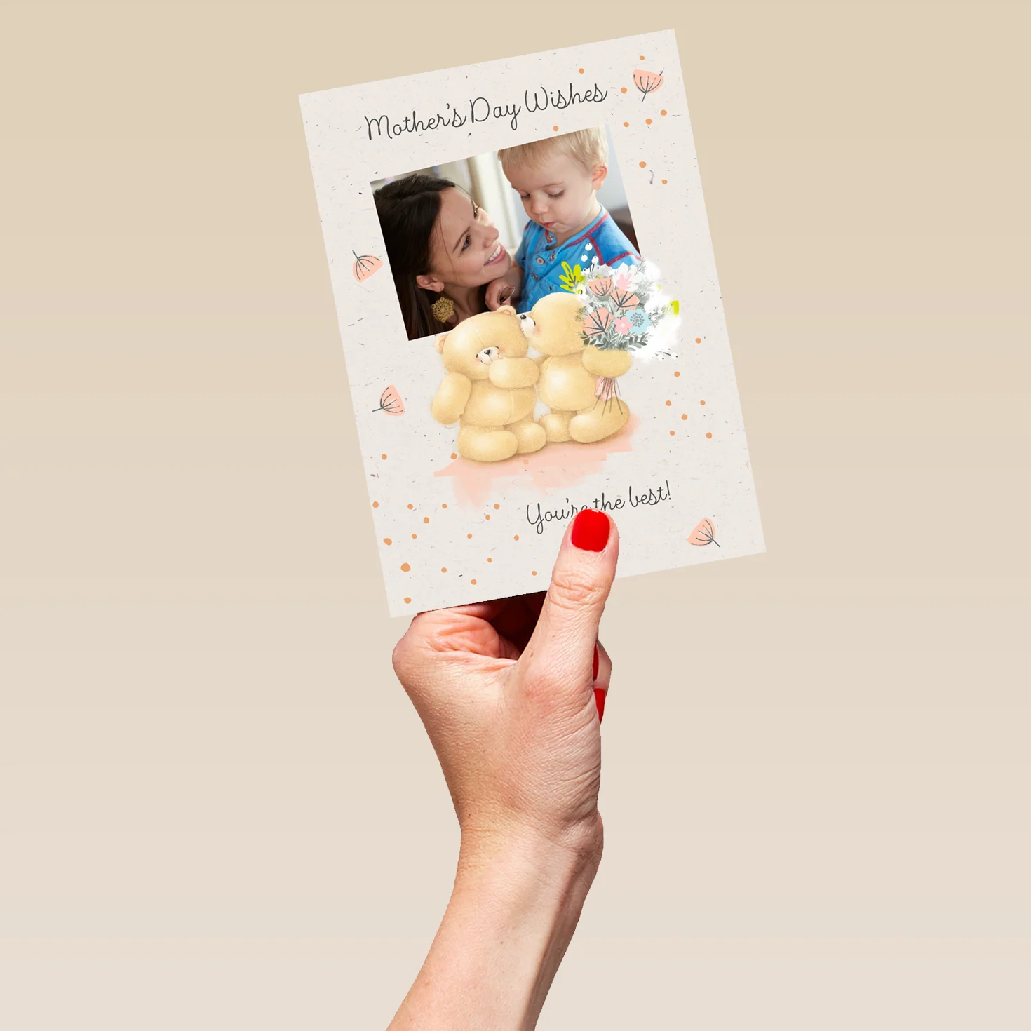Personalised Forever Friends Cute Mother's Day Photo Upload Card - Image 5