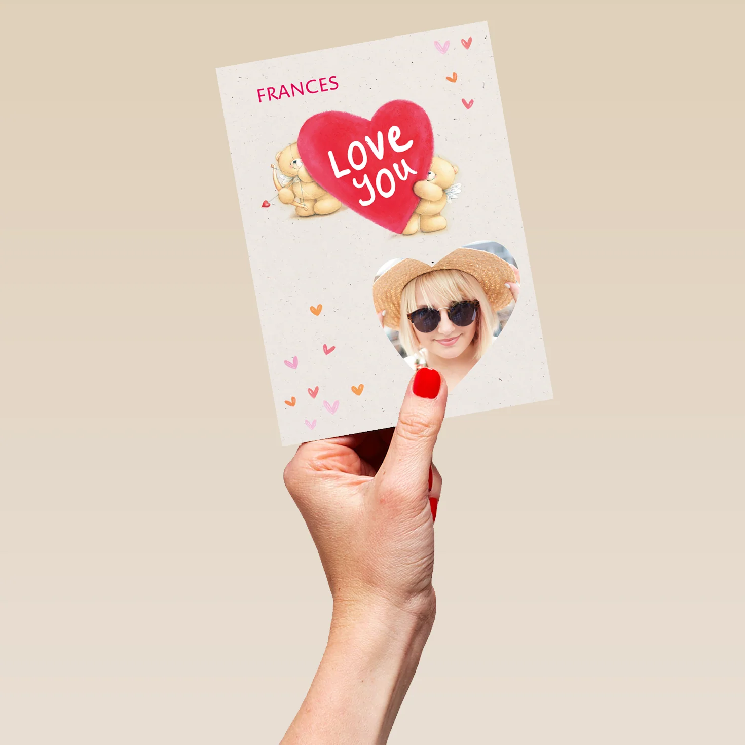 Personalised Forever Friends Cute One I Love Valentine's Day Photo Upload Card - Image 5