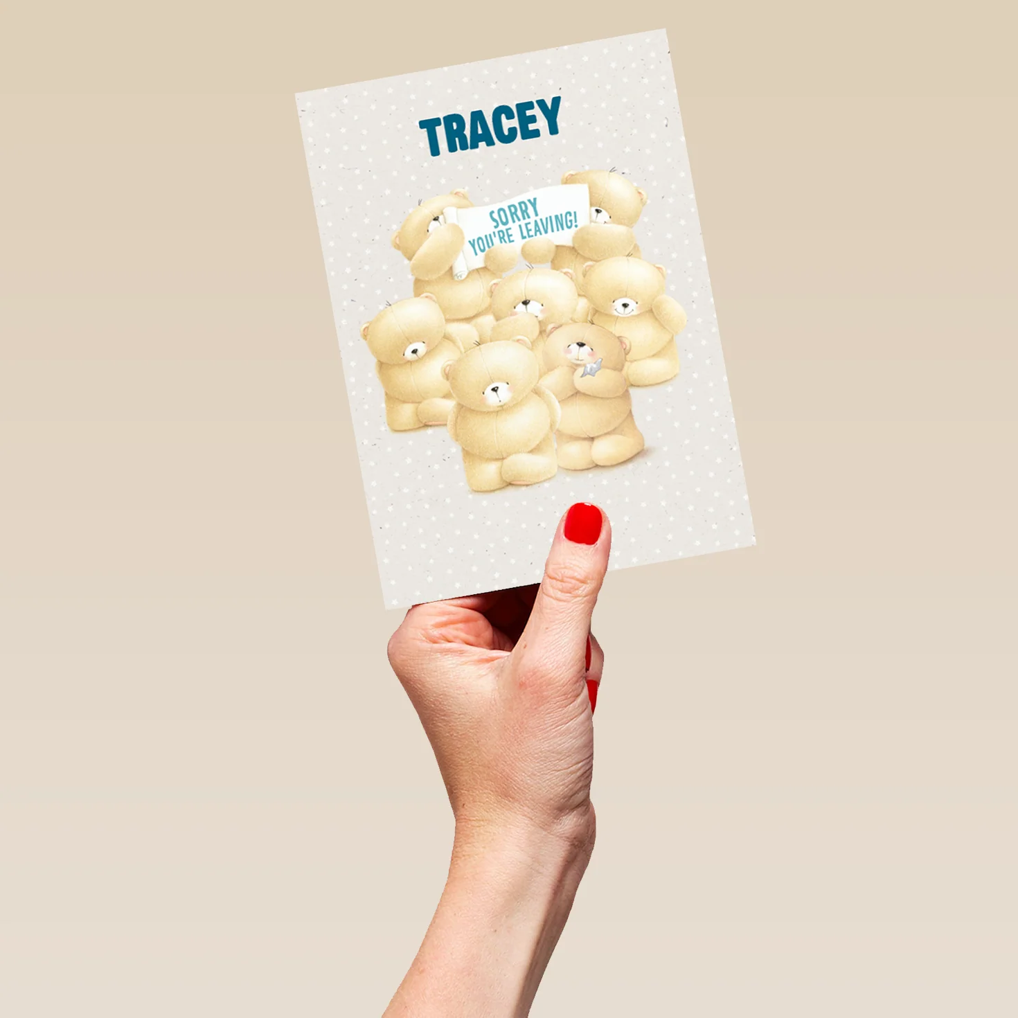 Personalised Forever Friends Cute Sorry You're Leaving Card - Image 5
