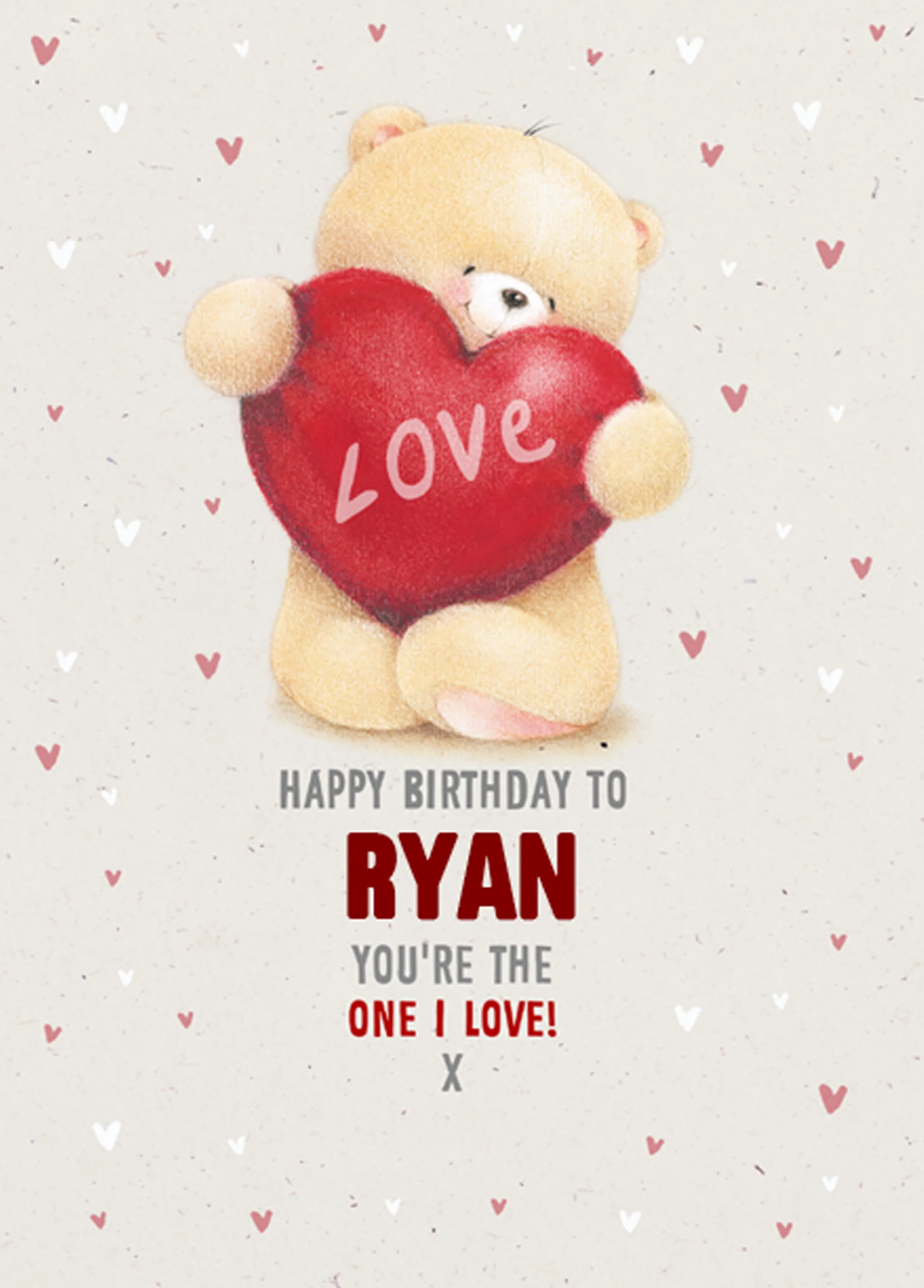 Personalised Forever Friends Cute Teddy Bears Love Birthday Card