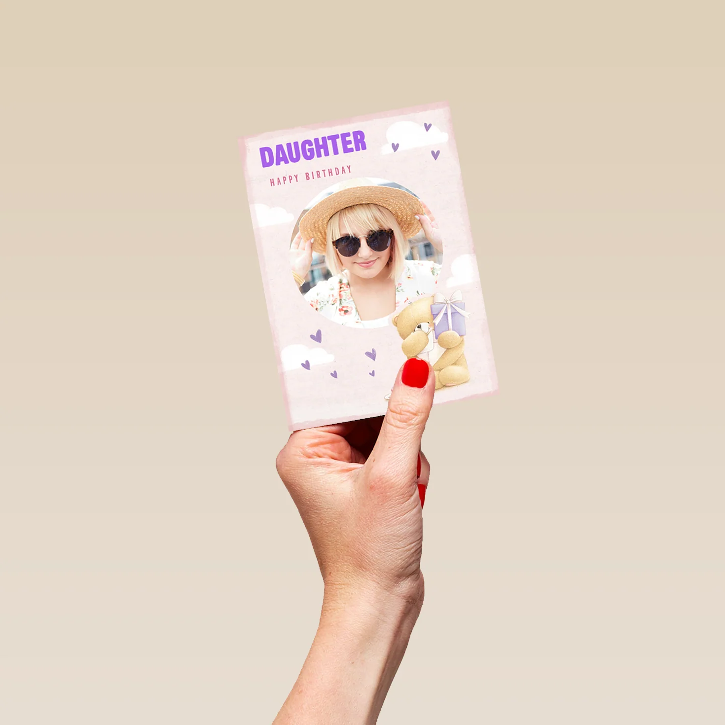 Personalised Forever Friends Daughter Photo Birthday Card - Image 4