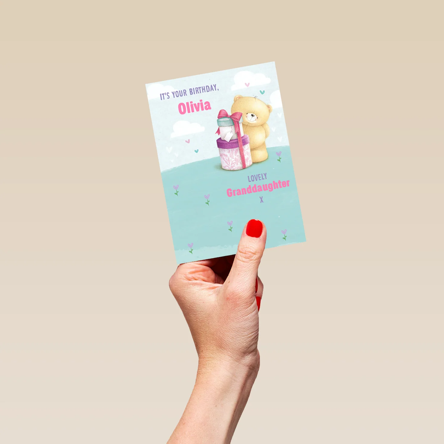 Personalised Forever Friends For Granddaughter Birthday Card - Image 4
