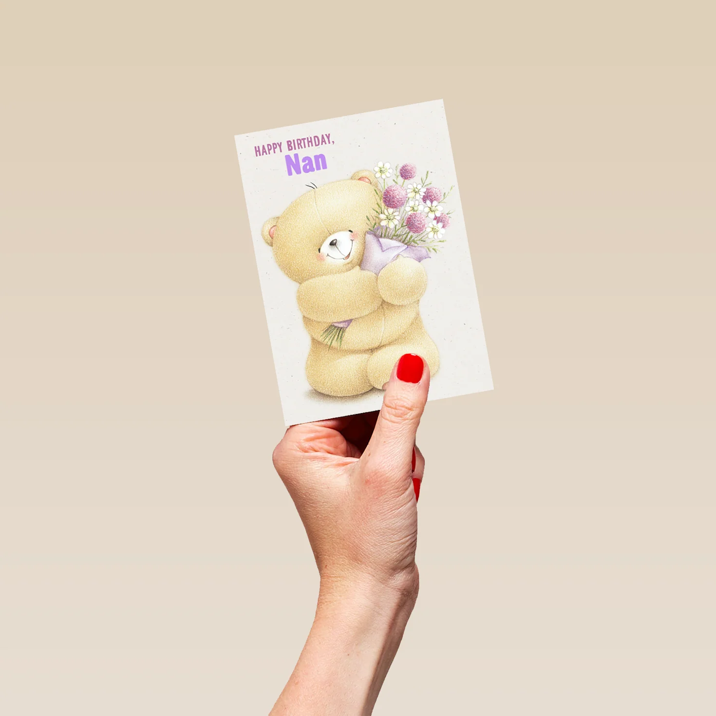 Personalised Forever Friends For Grandma Cute Teddy Bears Birthday Card - Image 4