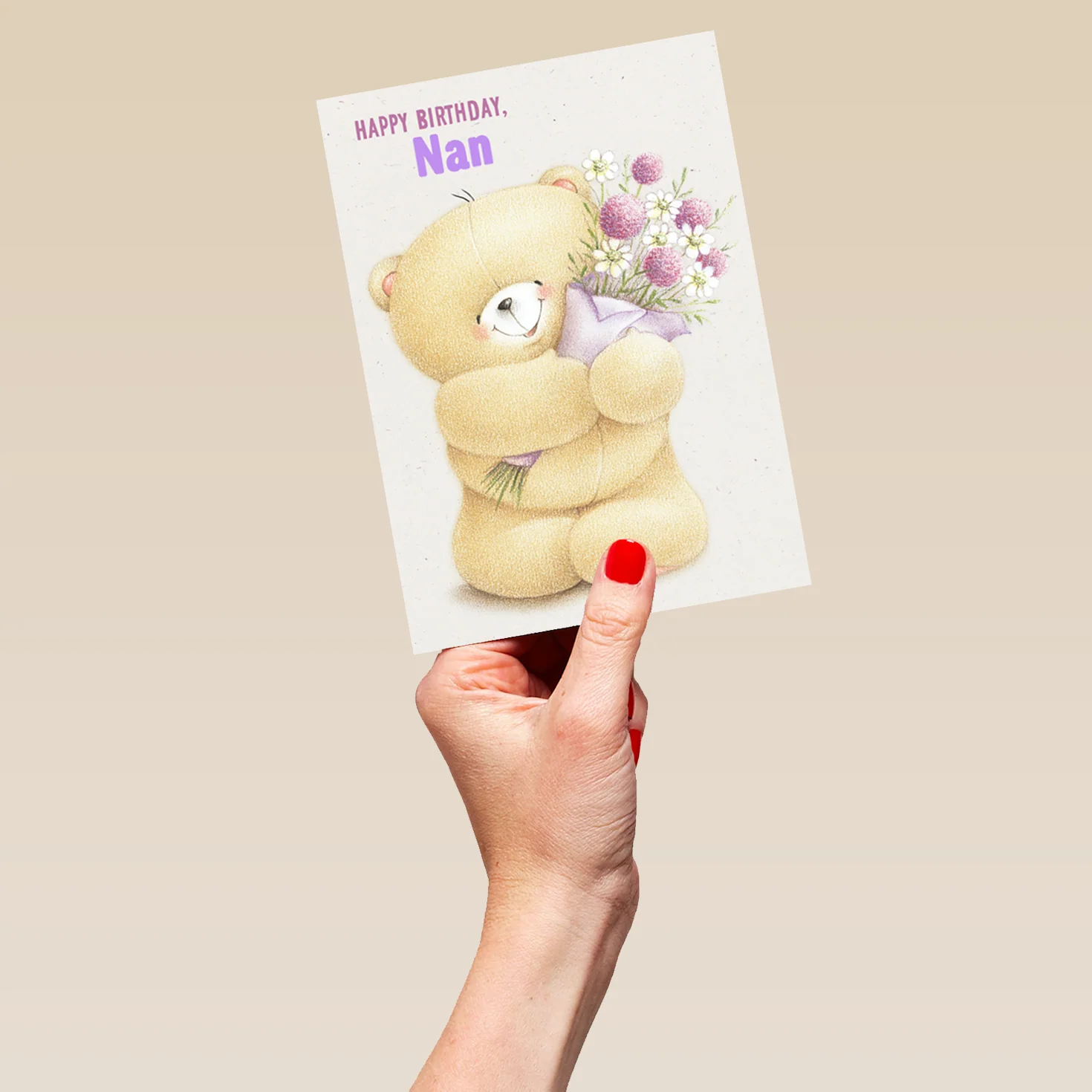Personalised Forever Friends For Grandma Cute Teddy Bears Birthday Card - Image 5