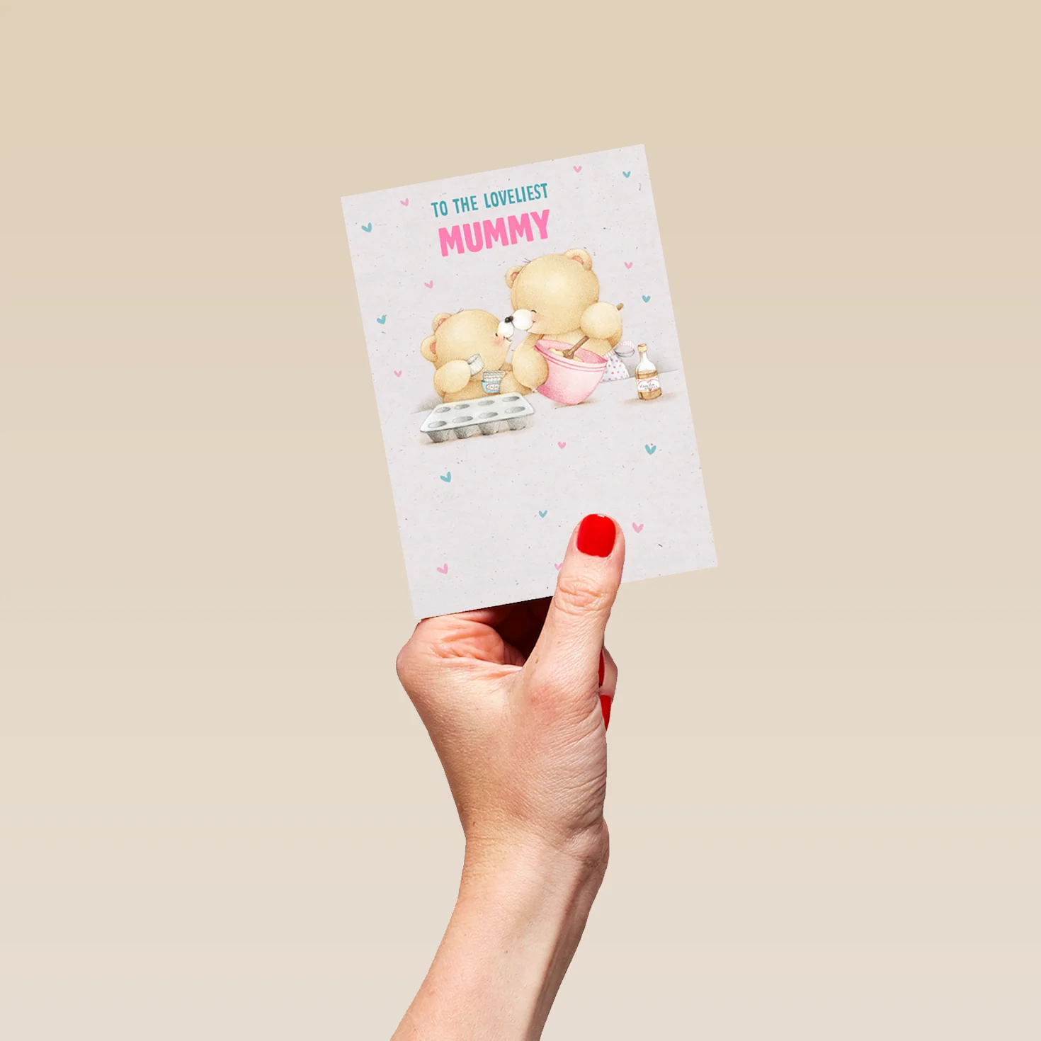 Personalised Forever Friends For Mummy Cute Teddy Bears Birthday Card - Image 4